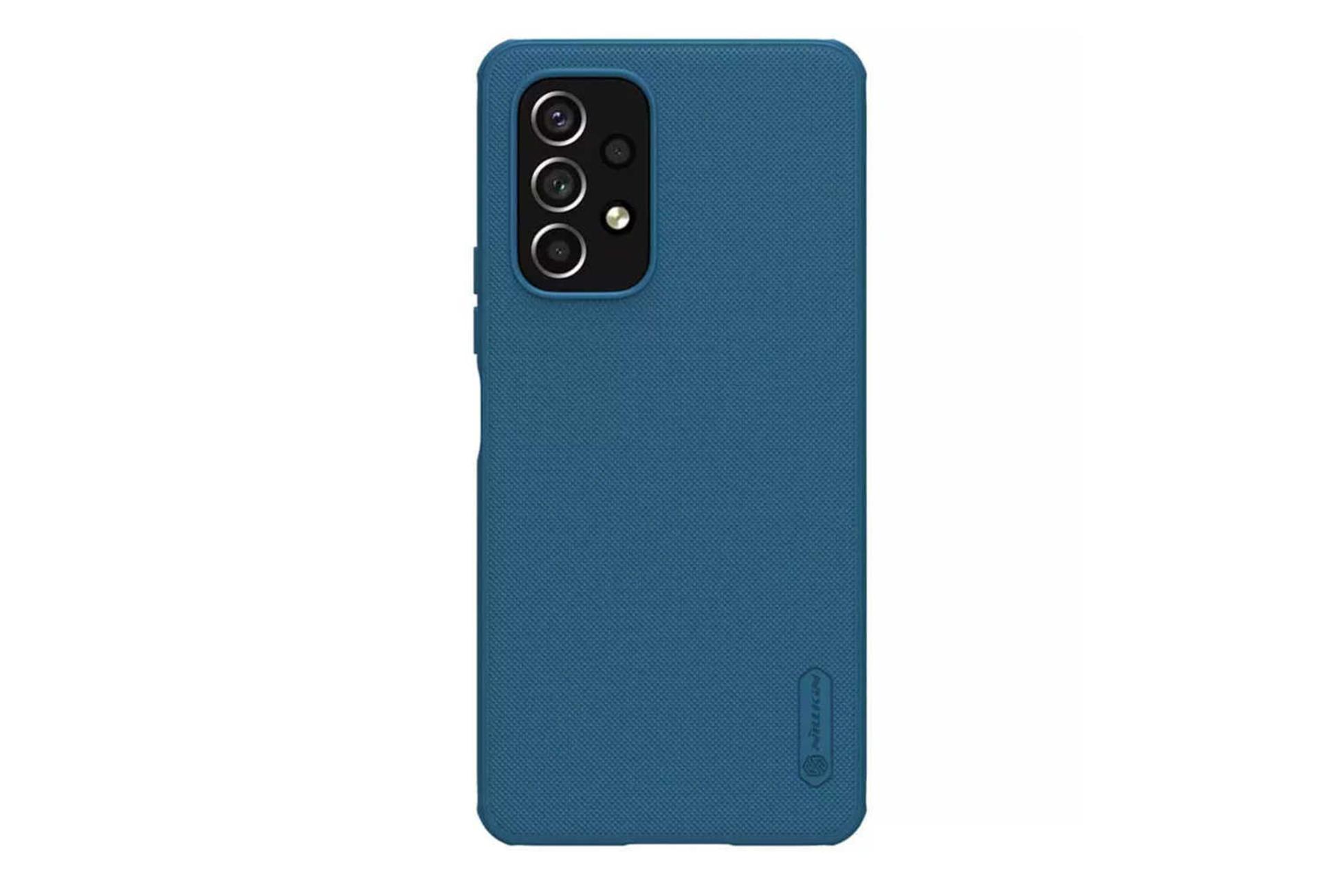 نمای پشت قاب گوشی نیلکین مدل Super Frosted Shield Pro مناسب سامسونگ Galaxy A53 5G رنگ آبی