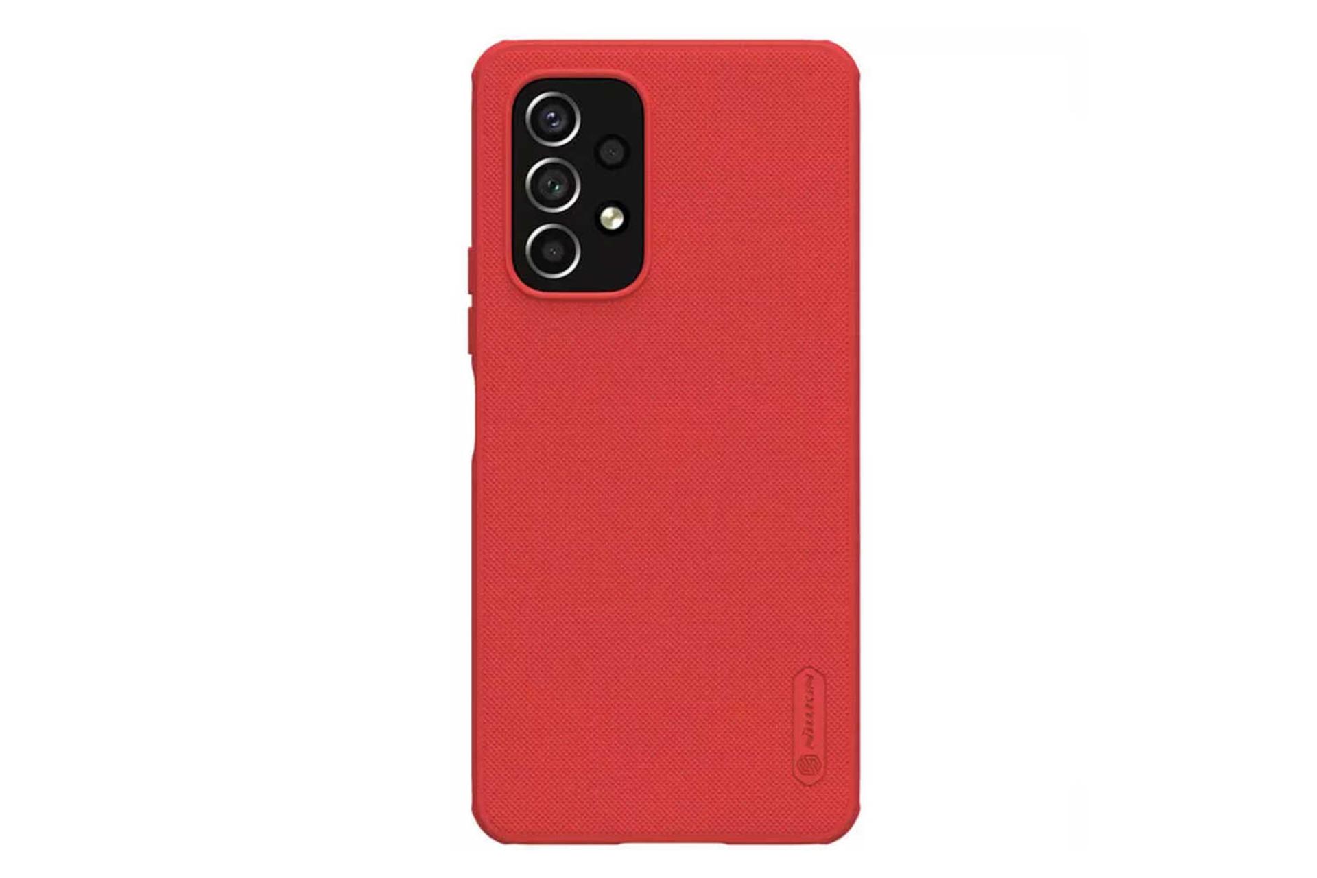 نمای پشت قاب گوشی نیلکین مدل Super Frosted Shield Pro مناسب سامسونگ Galaxy A53 5G رنگ قرمز