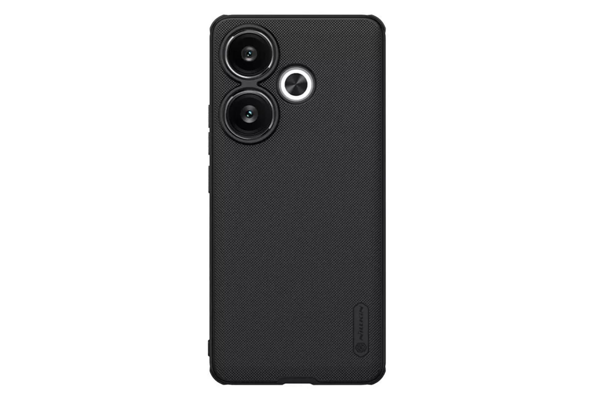 رنگ مشکی قاب گوشی نیلکین مدل Super Frosted Shield Pro مناسب شیائومی Redmi Turbo 3 / Poco F6