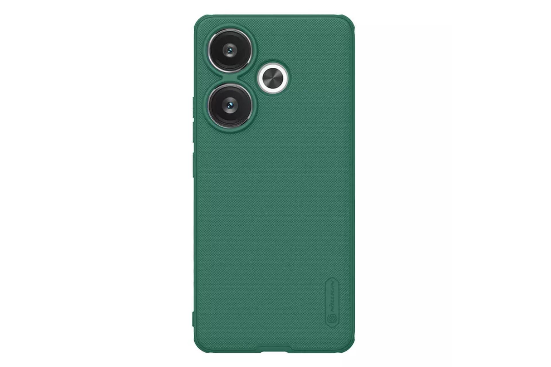 رنگ سبز قاب گوشی نیلکین مدل Super Frosted Shield Pro مناسب شیائومی Redmi Turbo 3 / Poco F6