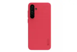 نمای پشت قاب گوشی نیلکین مدل Super Frosted Shield مناسب سامسونگ Galaxy A35 رنگ قرمز