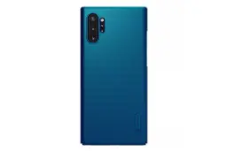 نمای پشت قاب گوشی نیلکین مدل Super Frosted Shield مناسب سامسونگ Galaxy Note10+ رنگ آبی