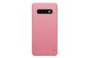 نمای پشت قاب گوشی نیلکین مدل Super Frosted Shield مناسب سامسونگ Galaxy S10 Plus رنگ صورتی