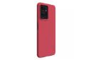 نمای سمت چپ قاب گوشی نیلکین مدل Super Frosted Shield مناسب شیائومی Redmi Note 12 4G رنگ قرمز