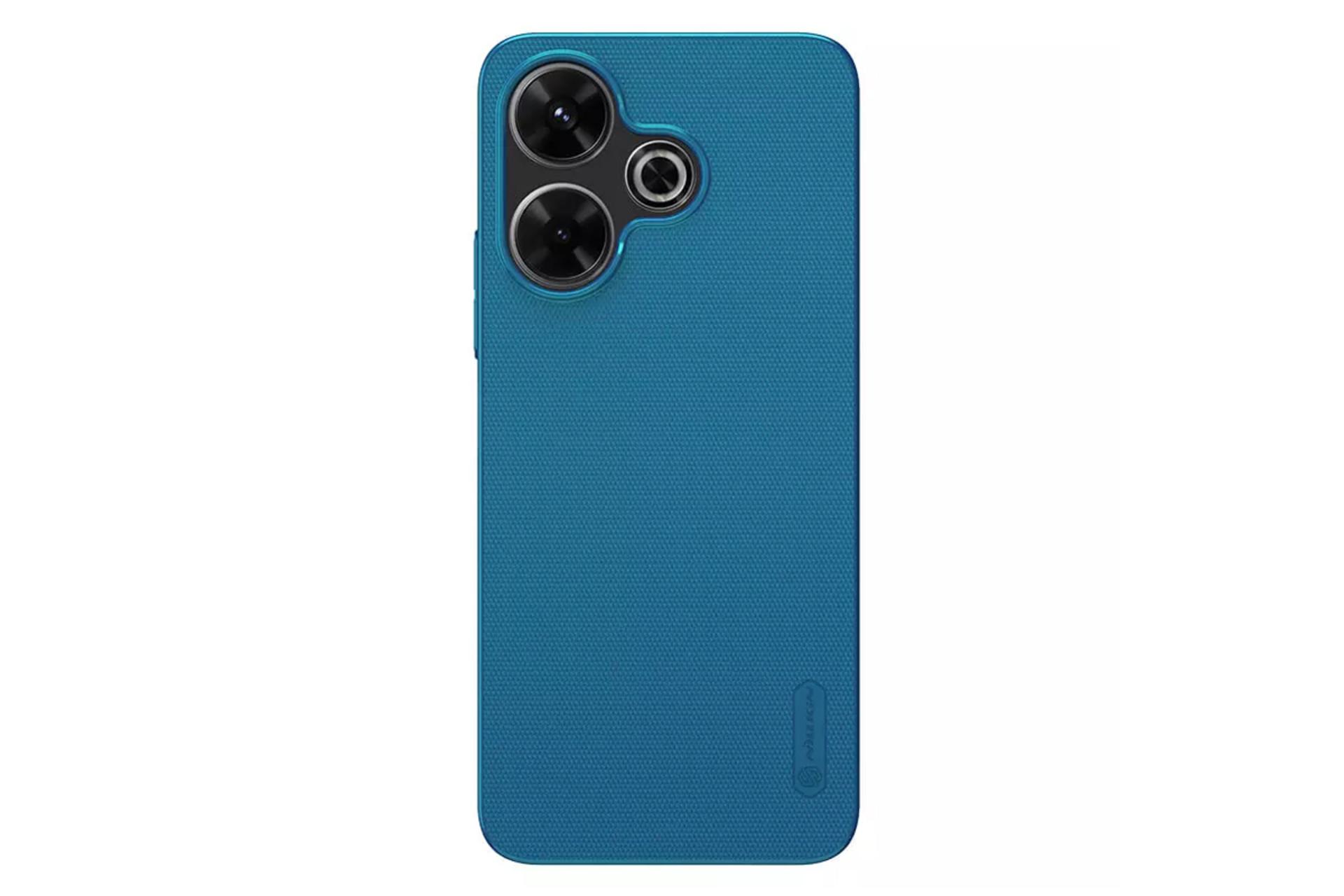 رنگ آبی قاب گوشی نیلکین مدل Super Frosted Shield مناسب شیائومی Redmi Note 13R / Poco M6 4G