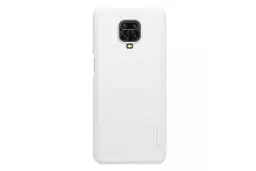 نمای پشت قاب گوشی نیلکین مدل Super Frosted Shield مناسب شیائومی Redmi Note 9S / Note 9 Pro / Note 9 Pro Max رنگ سفید
