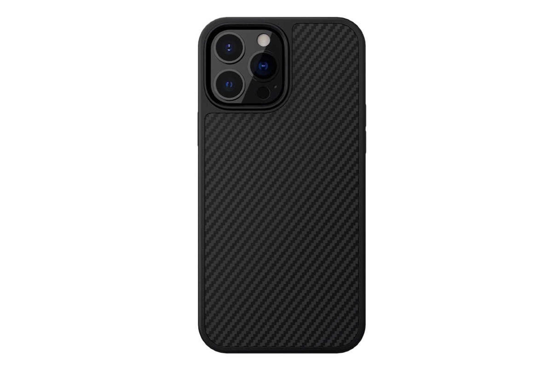 نمای پشت قاب گوشی نیلکین مدل Synthetic Fiber مناسب اپل iPhone 13 Pro