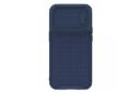 نمای پشت قاب گوشی نیلکین مدل Textured S مناسب اپل iPhone 14 Pro Max رنگ آبی