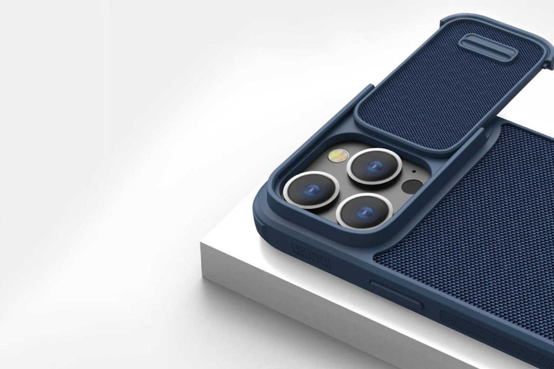 محافظ دوربین قاب گوشی نیلکین مدل Textured S مناسب اپل iPhone 14 Pro Max