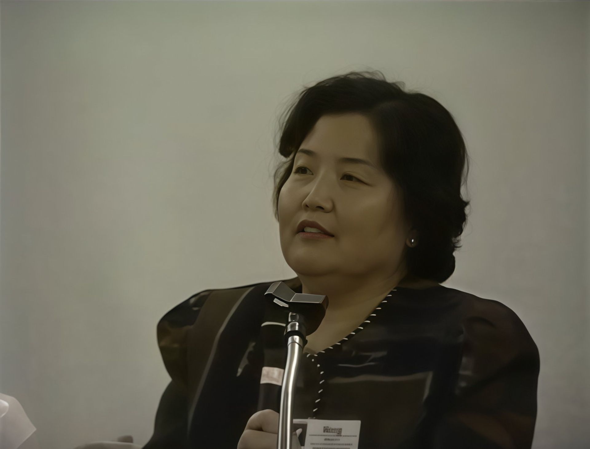 دکتر نینگ لی - زنی چینی در حال سخنرانی