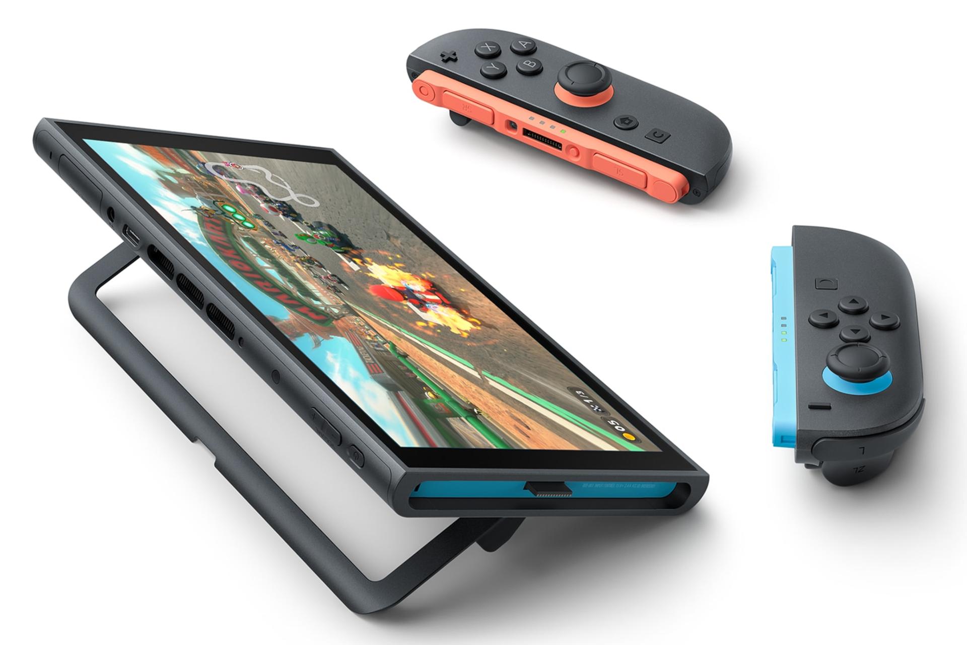 Nintendo Switch 2 / کنسول بازی نینتندو سوییچ 2 در حالت رومیزی و استند
