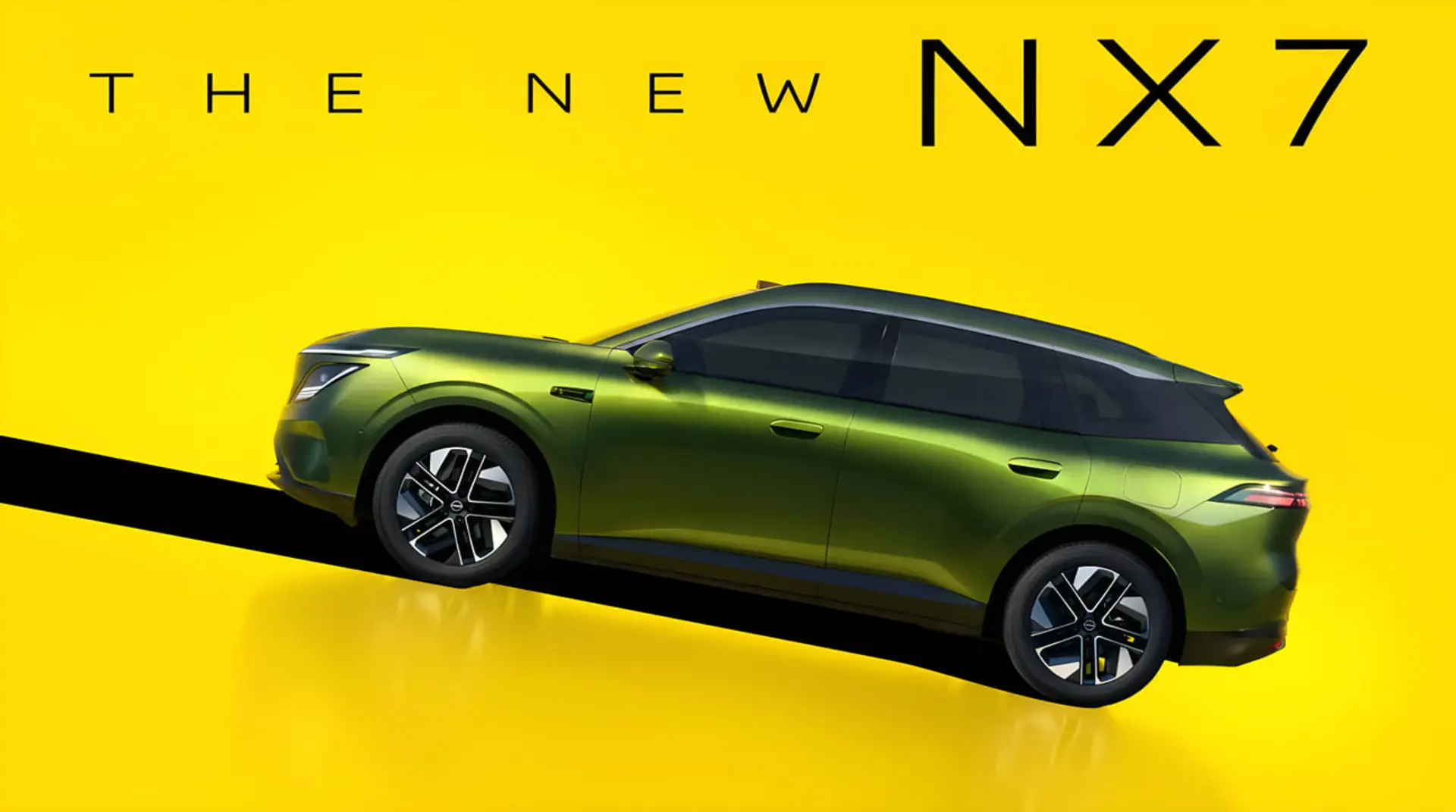خودرو شاسی‌بلند سبز رنگ مدل NX7 با طراحی مدرن