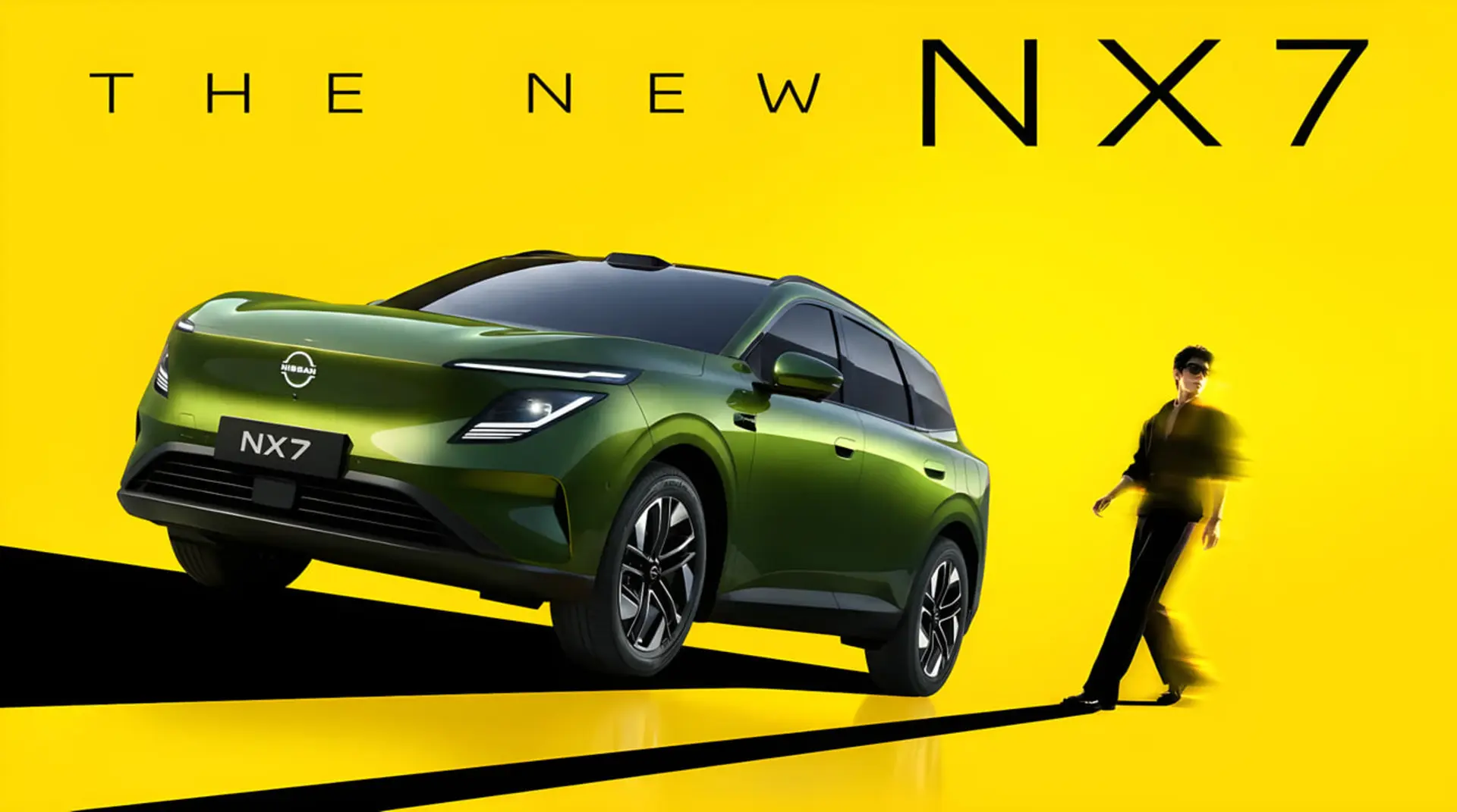 خودرو شاسی‌بلند نیسان NX7 با رنگ سبز متالیک