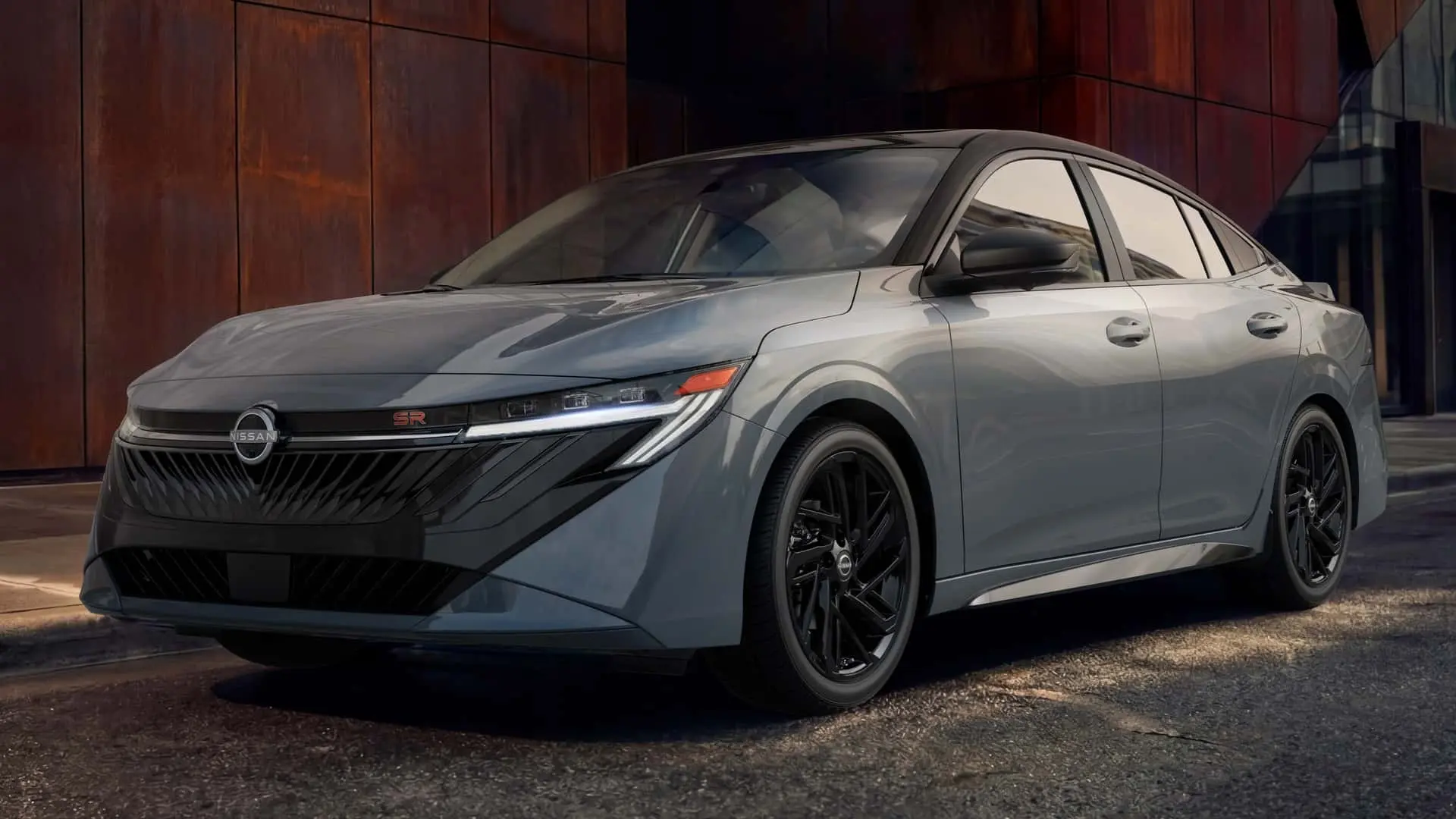 خودرو نیسان سنترا (Nissan Sentra) ۲۰۲۷ با رنگ خاکستری و طراحی مدرن