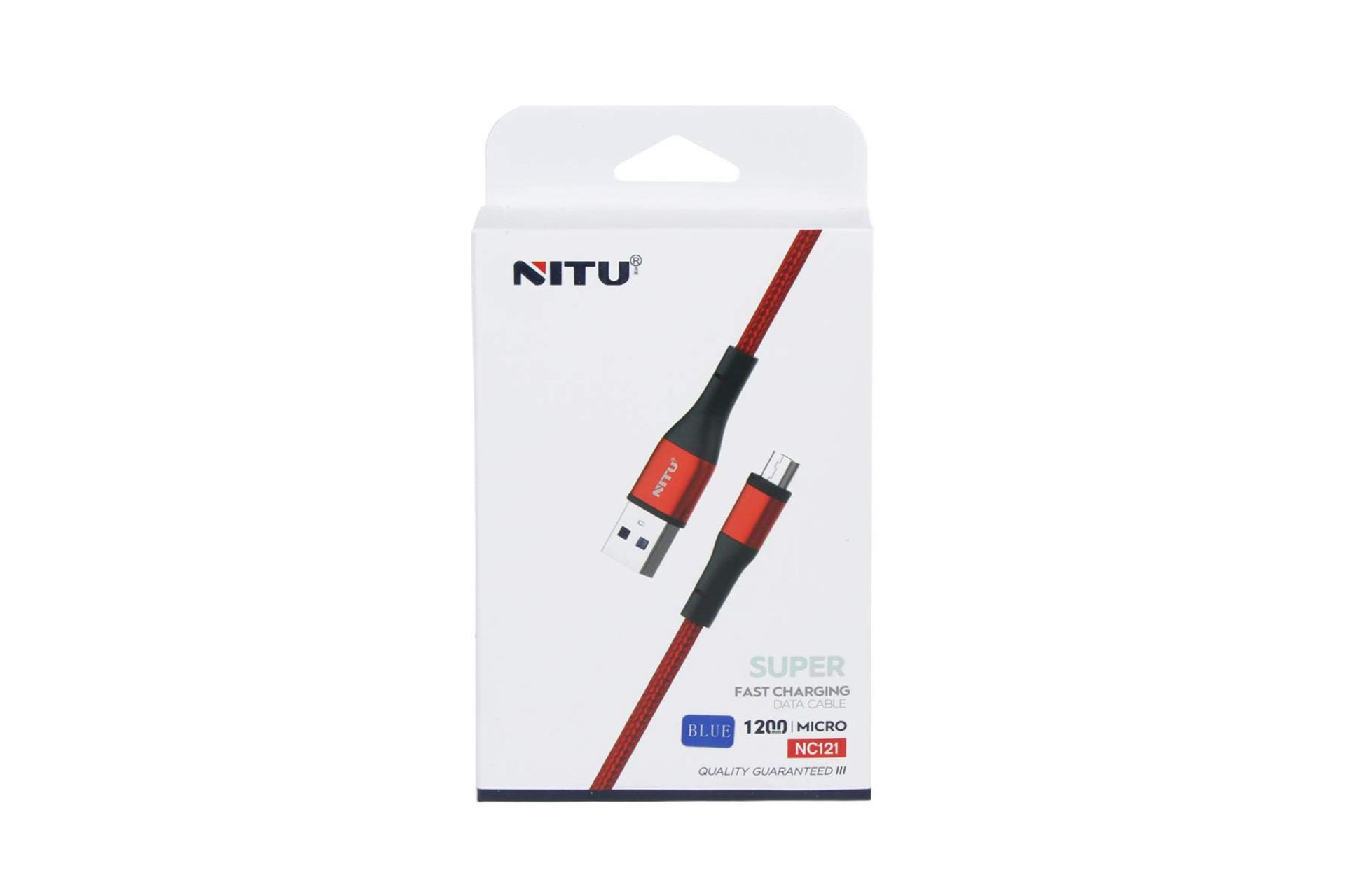 جعبه کابل شارژ USB نیتو Type-A به Micro-USB مدل NC121 با طول 1.2 متر