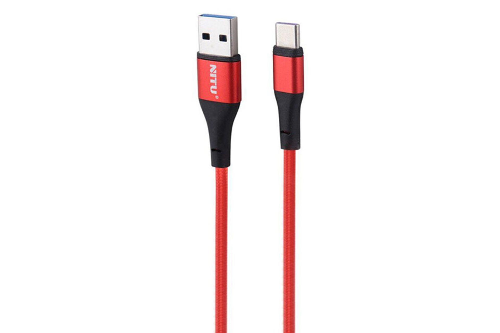 کابل شارژ نیتو NITU NC33 Type-A to Type-C 0.3m رنگ قرمز