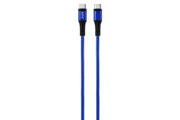 کابل شارژ USB نیتو Type-C به Type-C مدل NC37 با طول 0.3 متر رنگ آبی