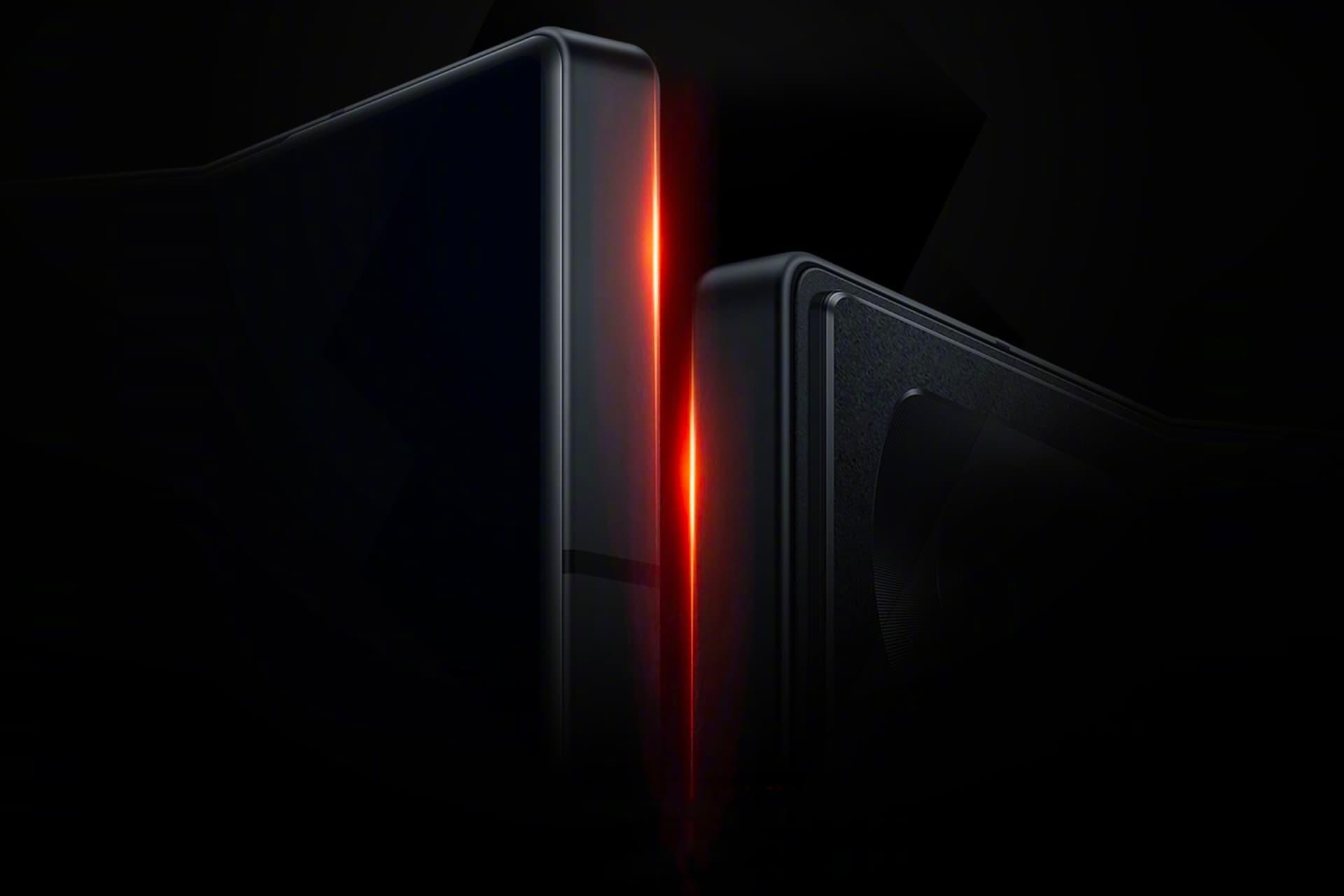 پوستر گوشی نوبیا Z60 Ultra مدل مشکی و نارنجی