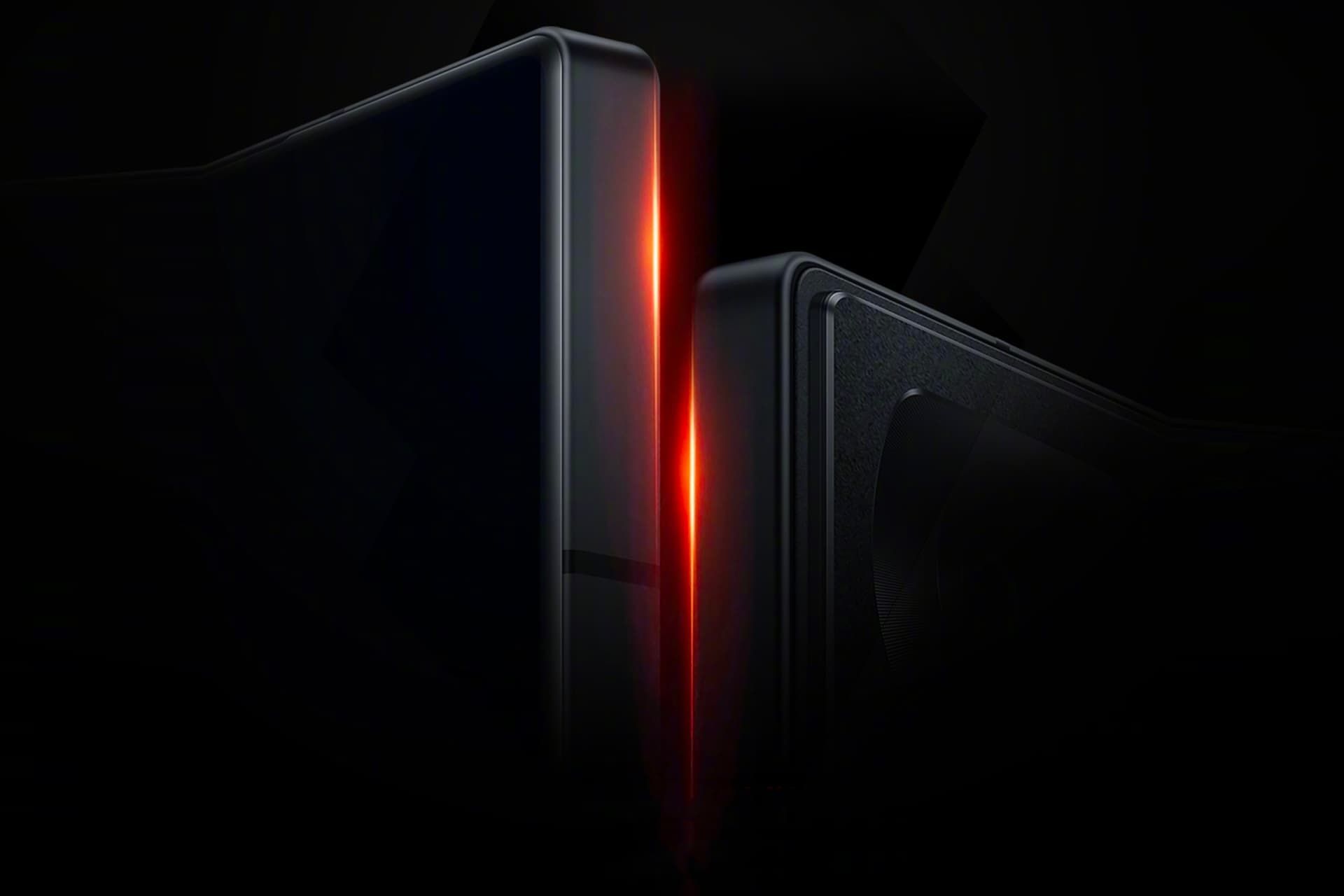 پوستر گوشی نوبیا Z60 Ultra مدل مشکی و نارنجی