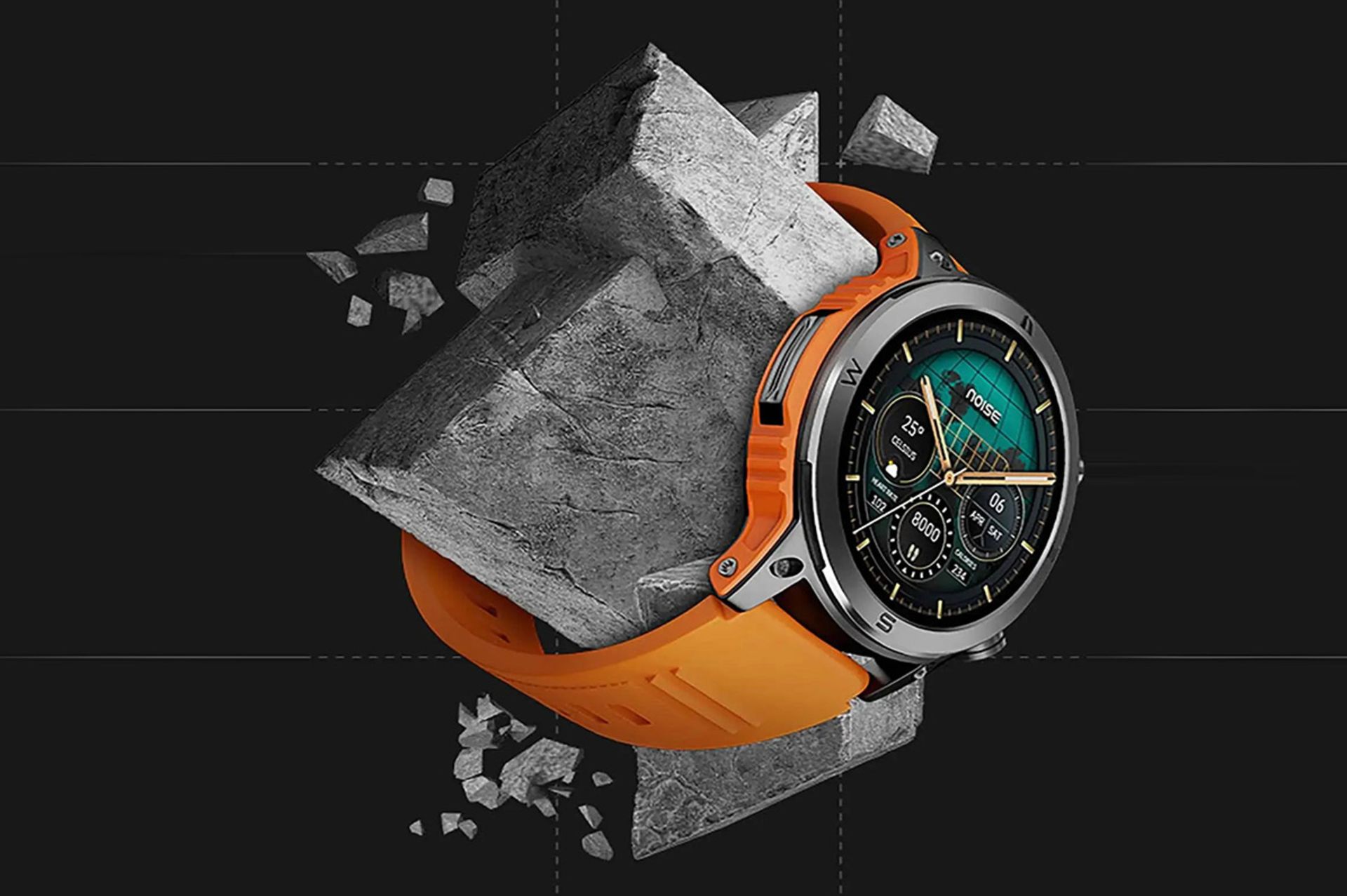 ساعت هوشمند Noisefit endeavor در رنگ نارنجی 