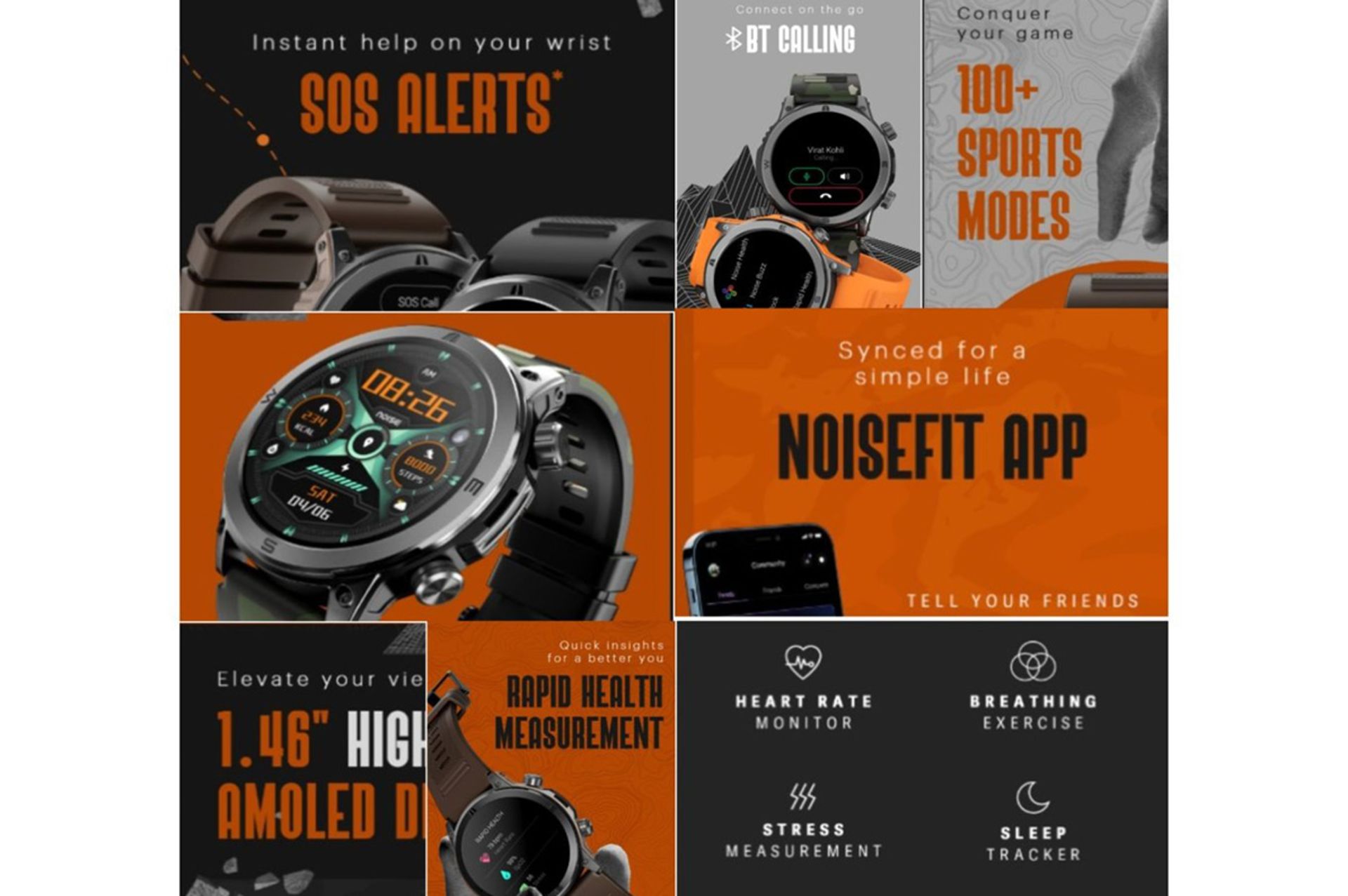 مشخصات ساعت هوشمند NoiseFit Endeavour