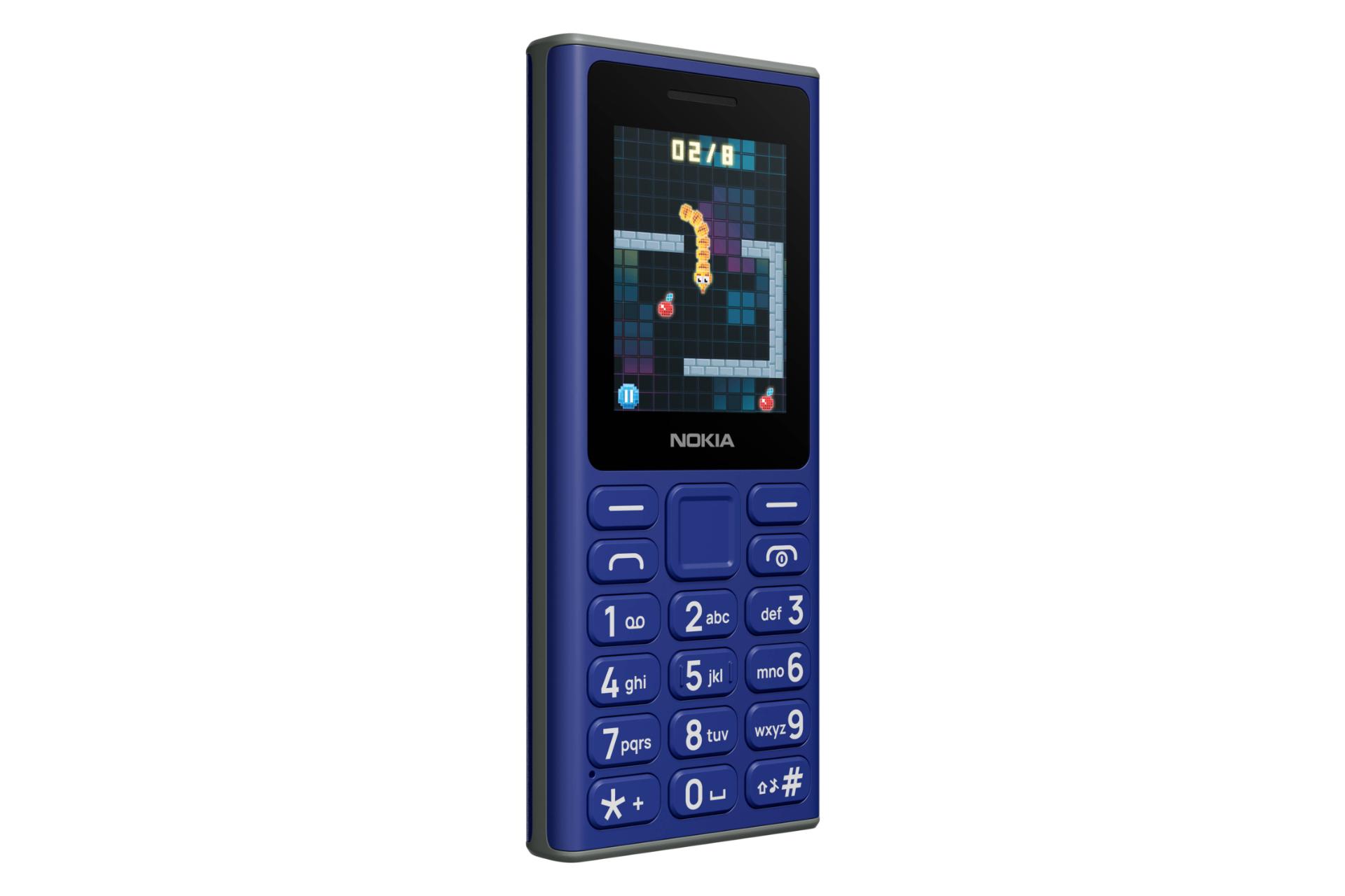 سمت چپ پنل جلوی گوشی موبایل نوکیا 105 نسخه 2024 آبی / Nokia 105 2024