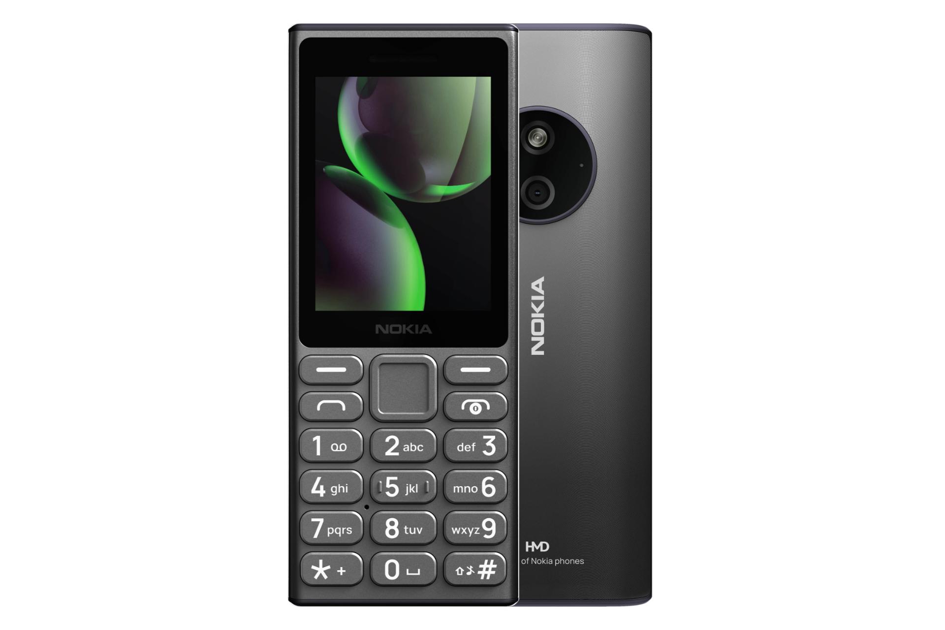 پنل جلو و پشت گوشی موبایل نوکیا 125 4G نسخه 2024 خاکستری تیره / Nokia 125 4G 2024