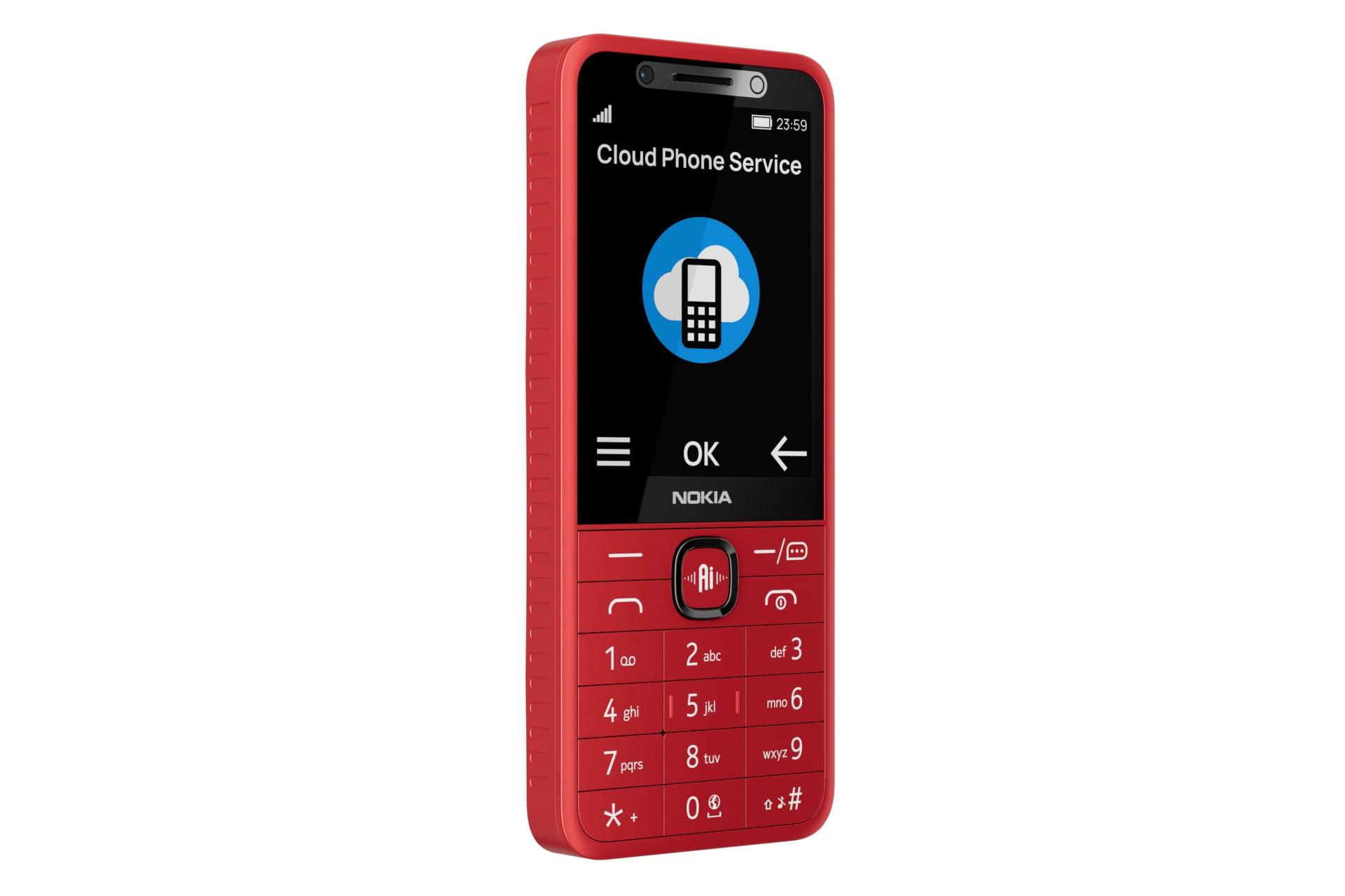 پنل جلوی گوشی موبایل نوکیا 215 4G نسل دوم قرمز / Nokia 215 4G 2nd Edition