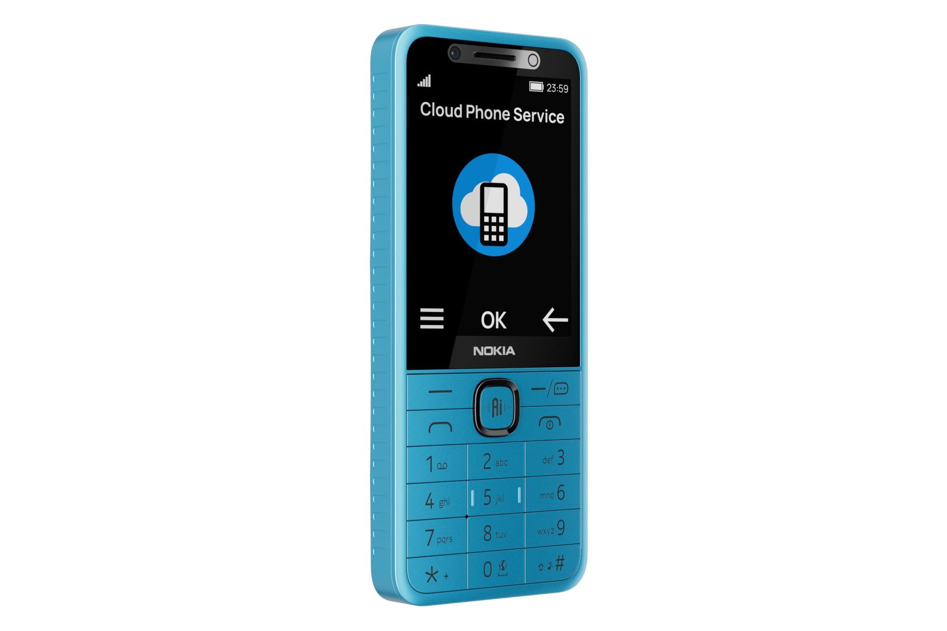 پنل جلوی گوشی موبایل نوکیا 235 4G نسل دوم آبی / Nokia 235 4G 2nd Edition
