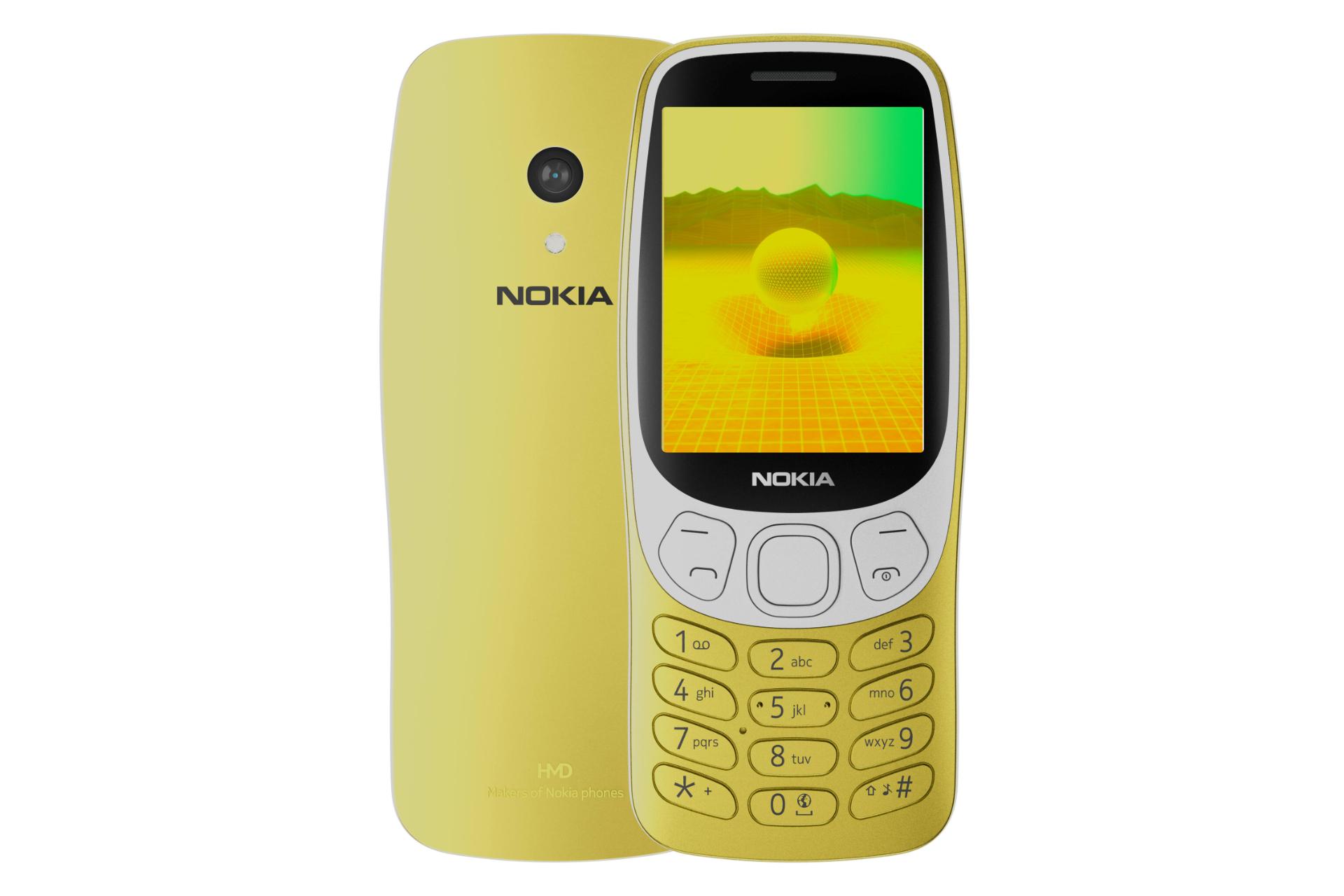 پنل جلو و پشت گوشی موبایل نوکیا Nokia 3210 طلایی