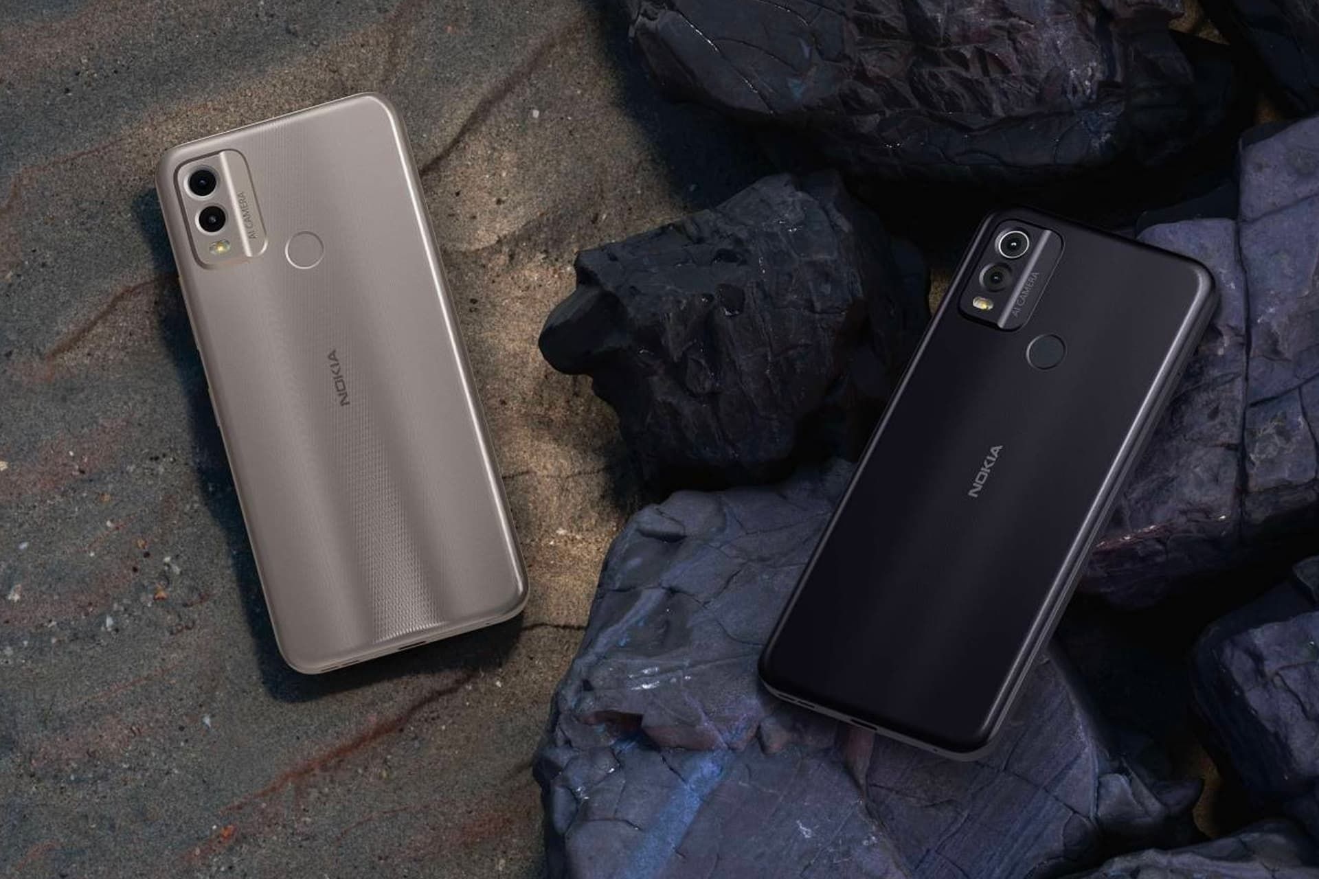 گوشی نوکیا C22 و نوکیا C32 مدل مشکی و شنی