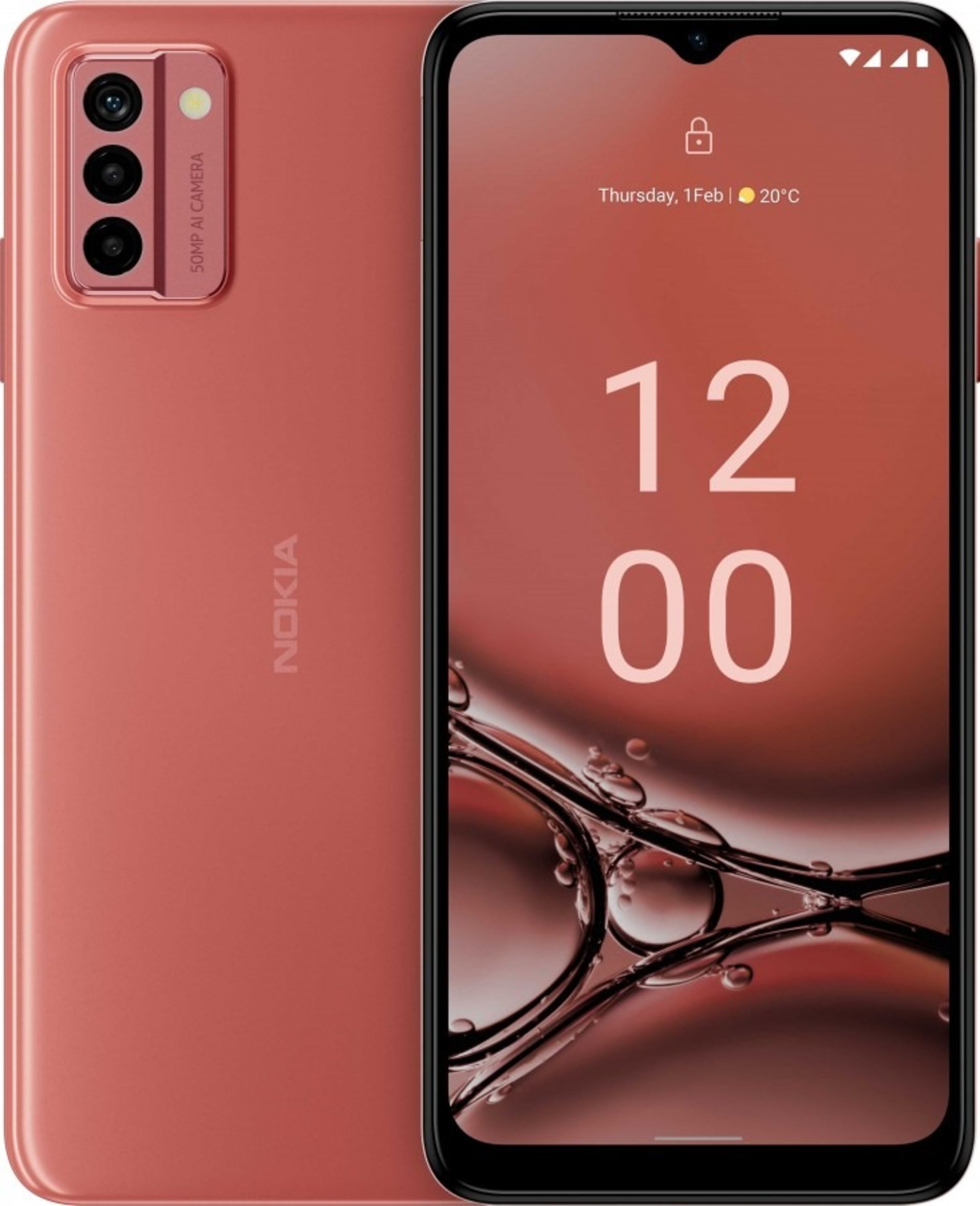 پنل پشتی و جلویی گوشی نوکیا G22 در رنگ هلویی