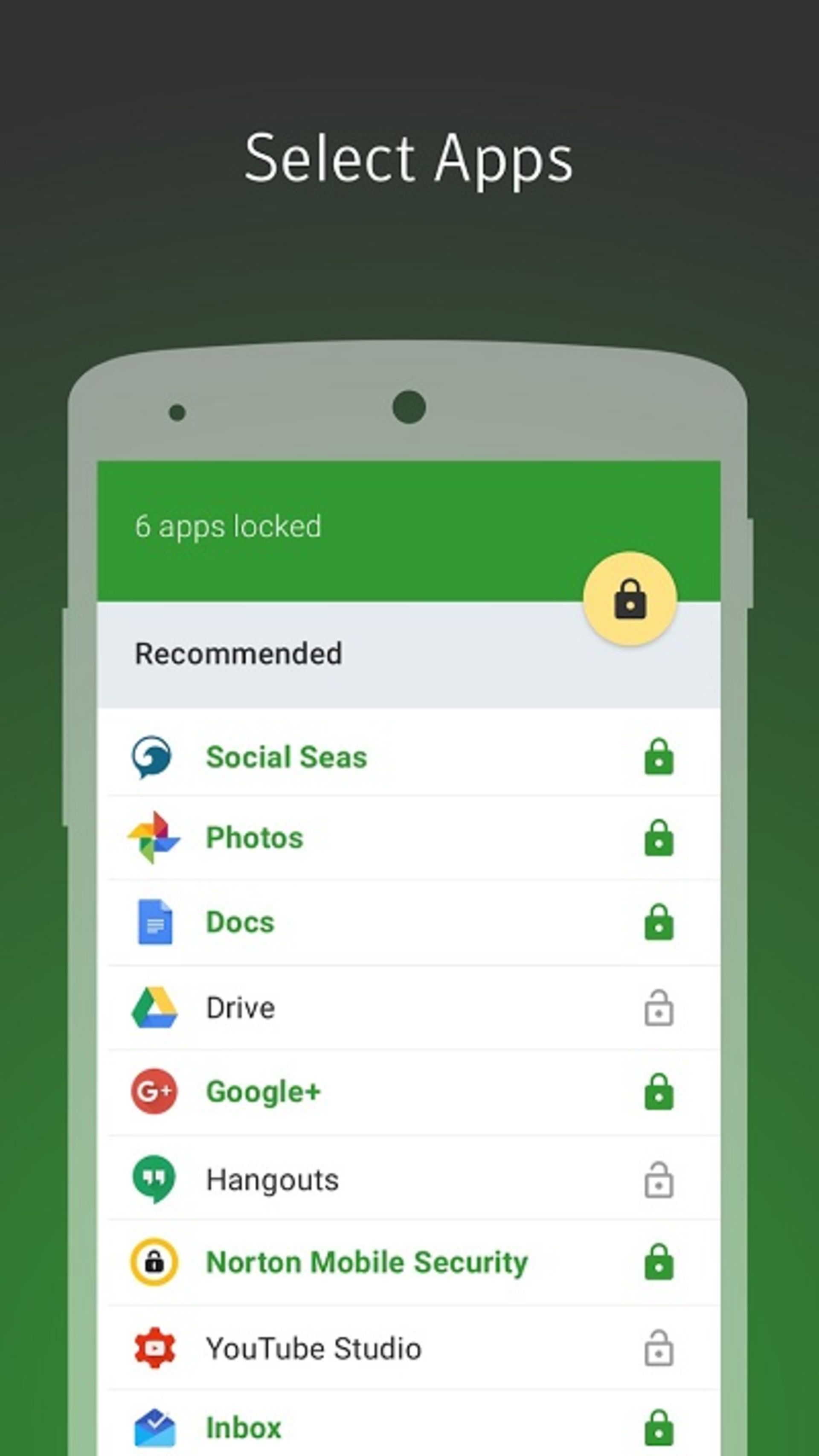 اپلیکیشن Norton App‌lock | قفل برنامه اندروید