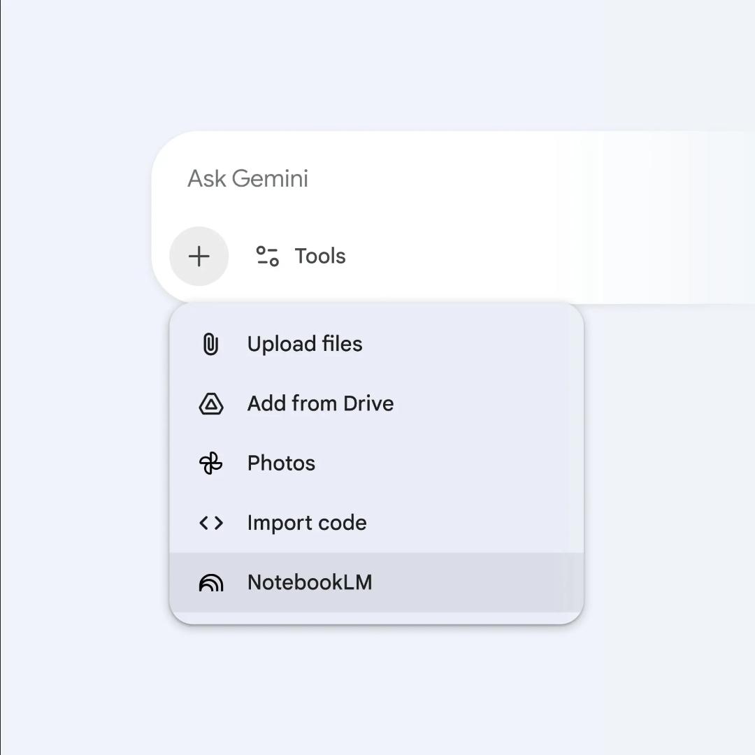 اضافه شدن جمنای ۳ به NotebookLM