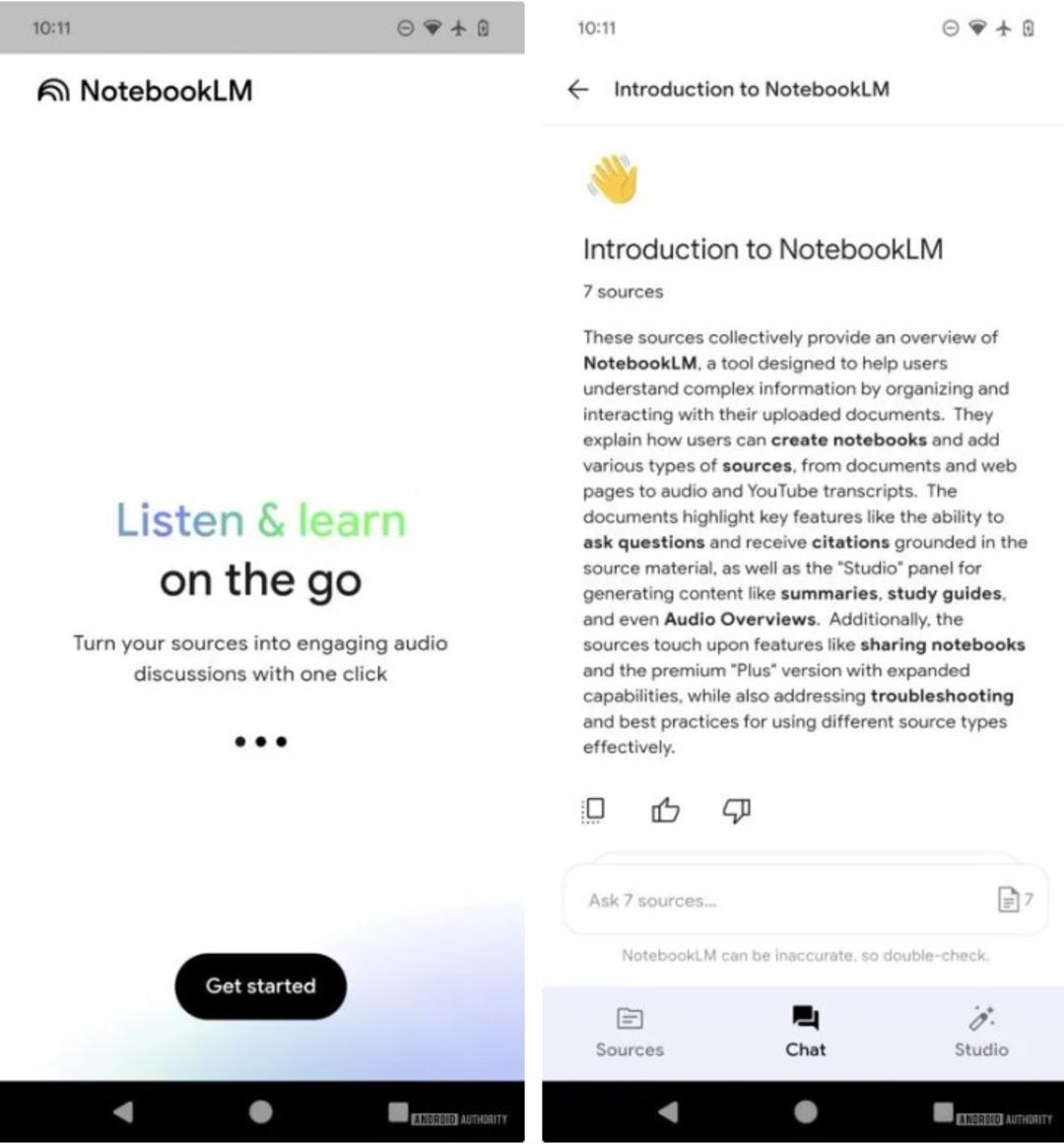 اپلیکیشن NotebookLM برای اندروید
