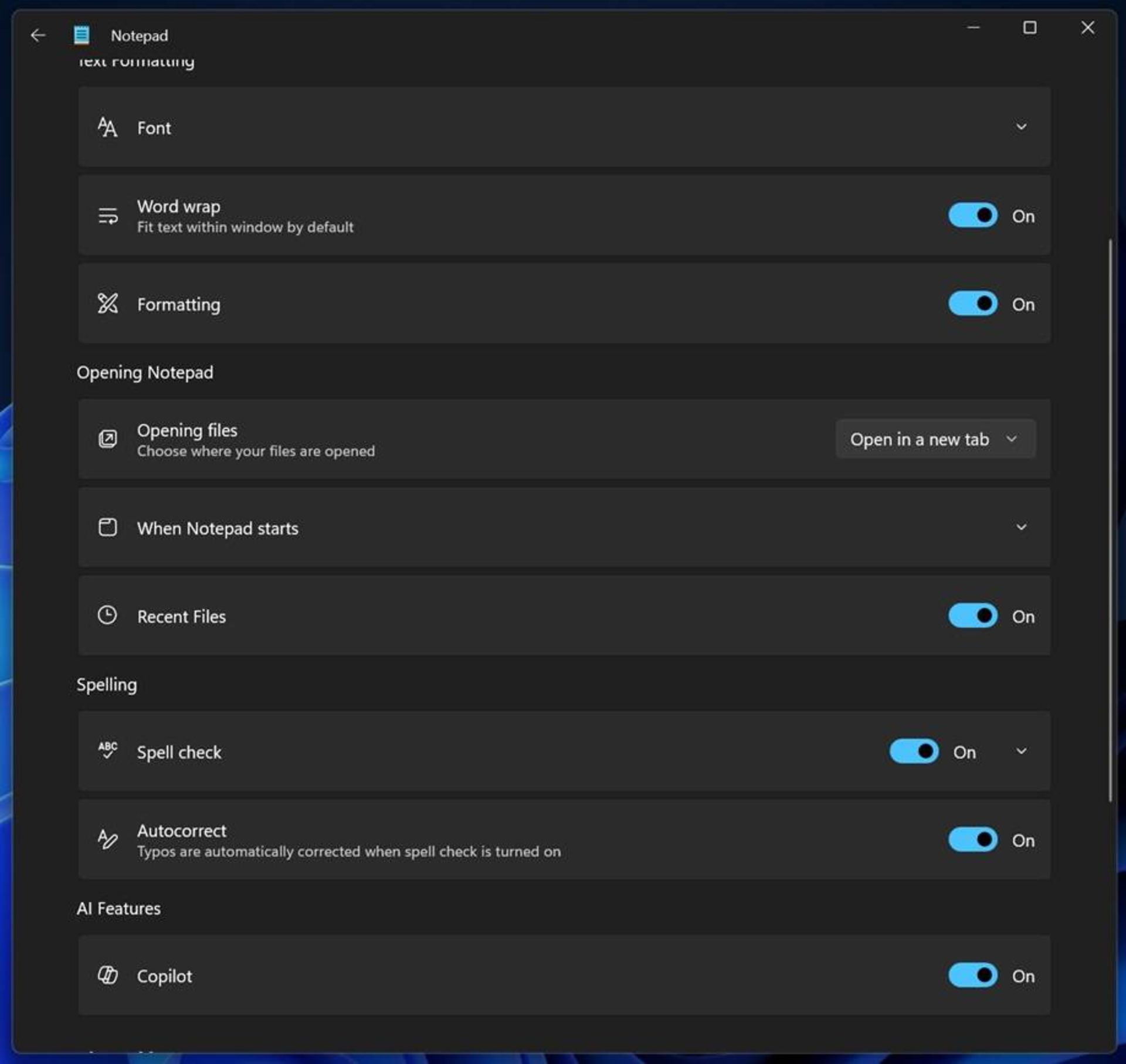 قابلیت پشتیبانی از تصاویر در نوت پد ویندوز ۱۱