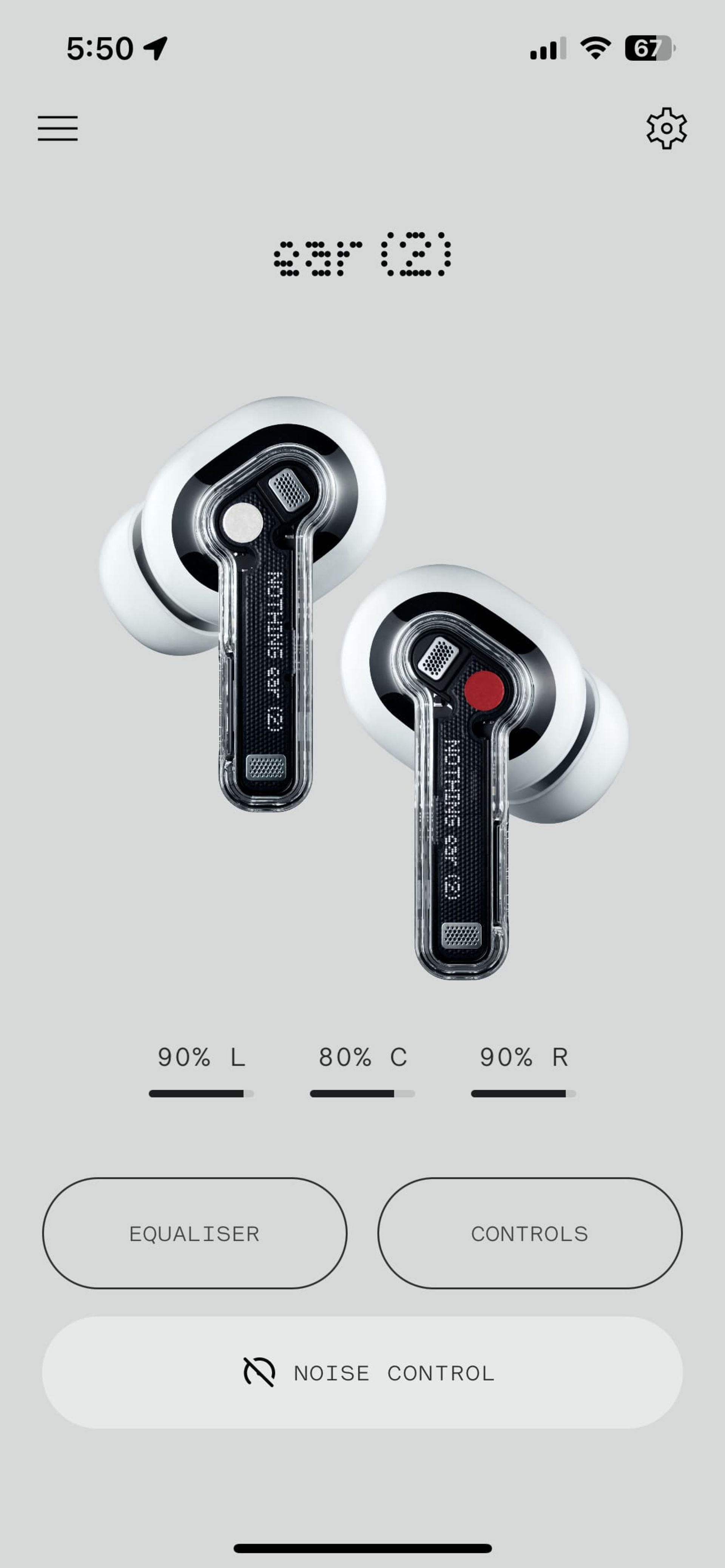 nothing ear 2 application