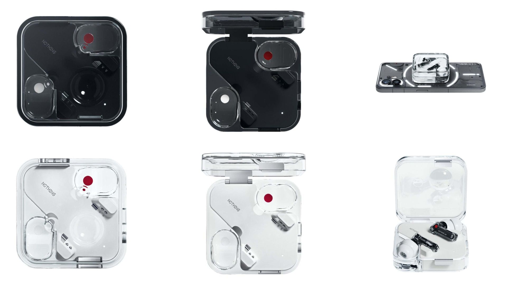 هدفون ناتینگ ایر به همراه کیس شارژ و ناتینگ فون ۲