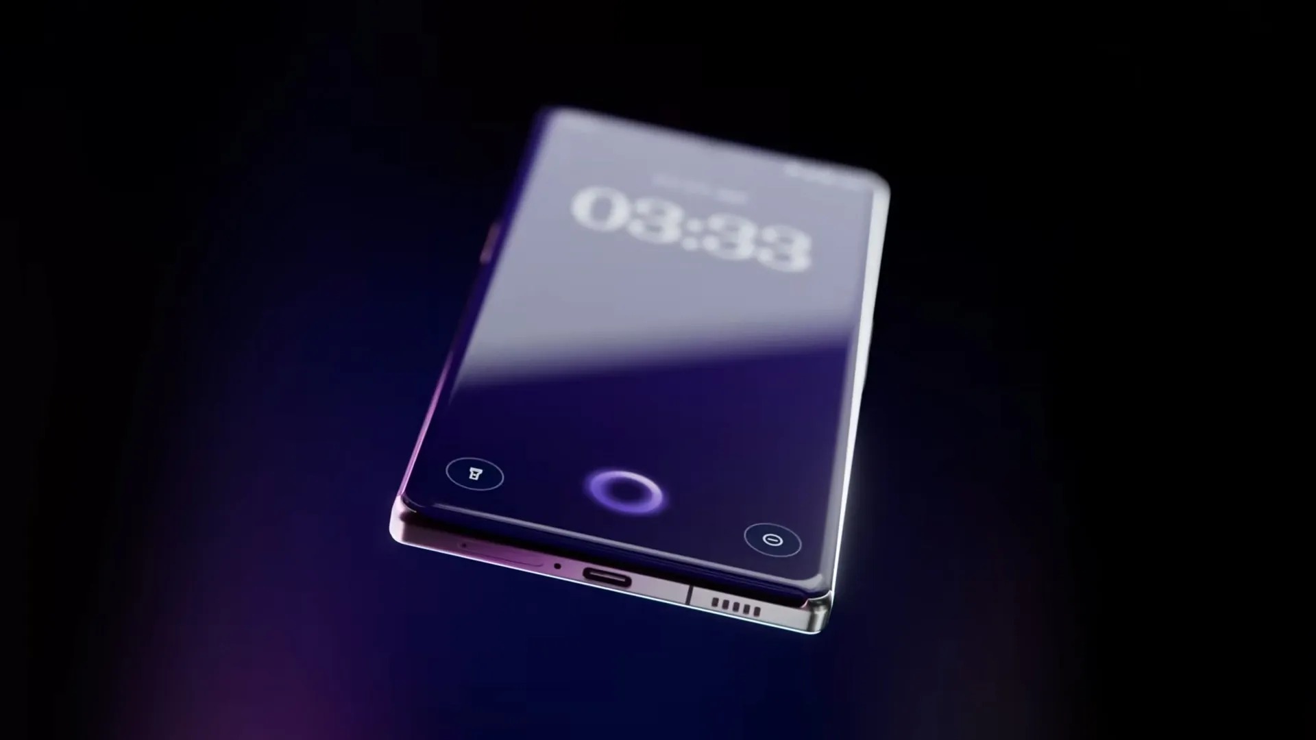 نمای جلو گوشی مفهومی ناتینگ