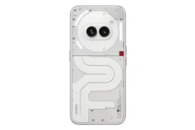 پنل پشت و چینش دوربین گوشی موبایل ناتینگ فون 2a سفید / Nothing Phone 2a