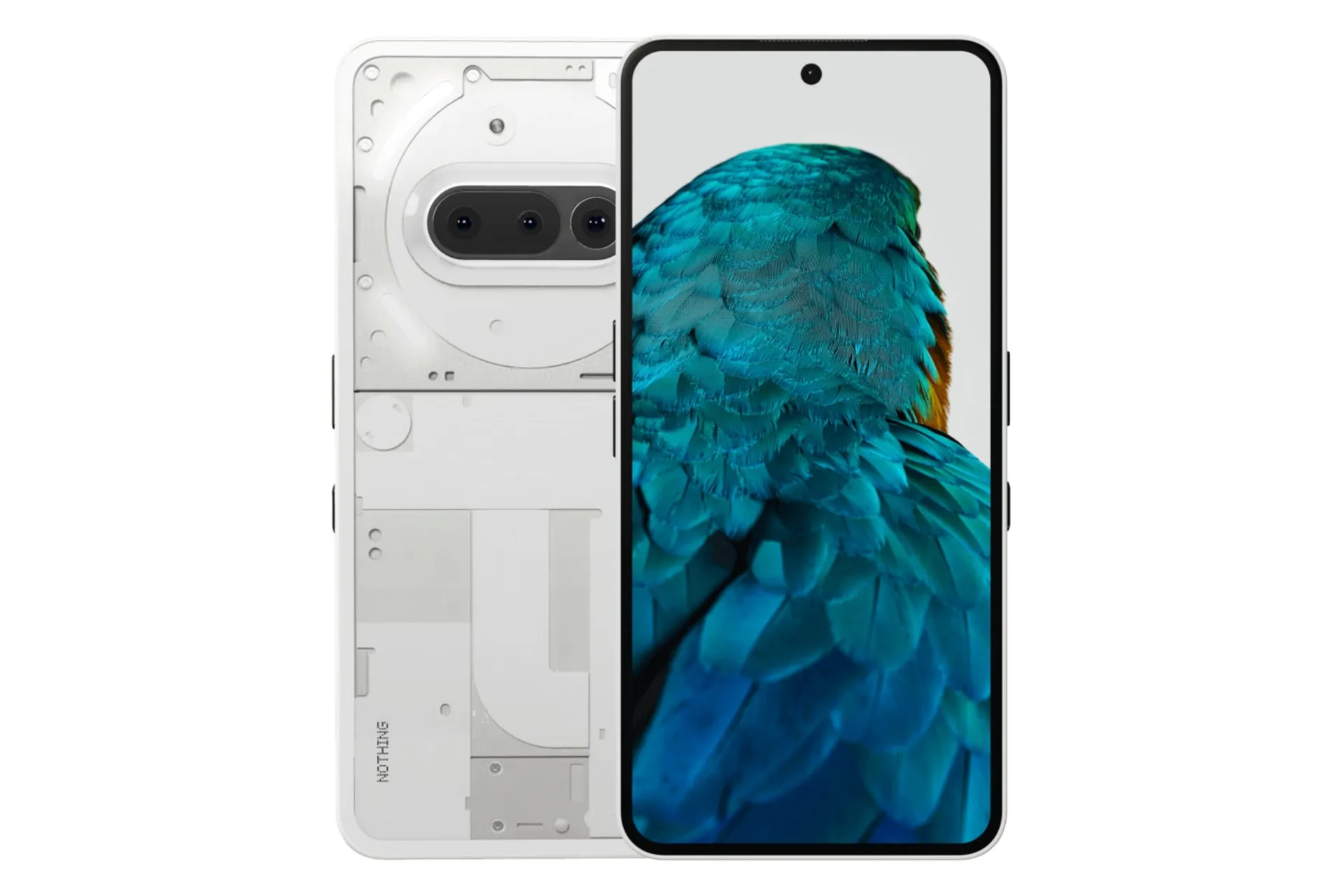 پنل جلو و پشت گوشی موبایل ناتینگ فون 3a سفید / Nothing Phone 3a