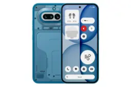 پنل جلو و پشت گوشی موبایل ناتینگ فون 4a آبی / Nothing Phone 4a