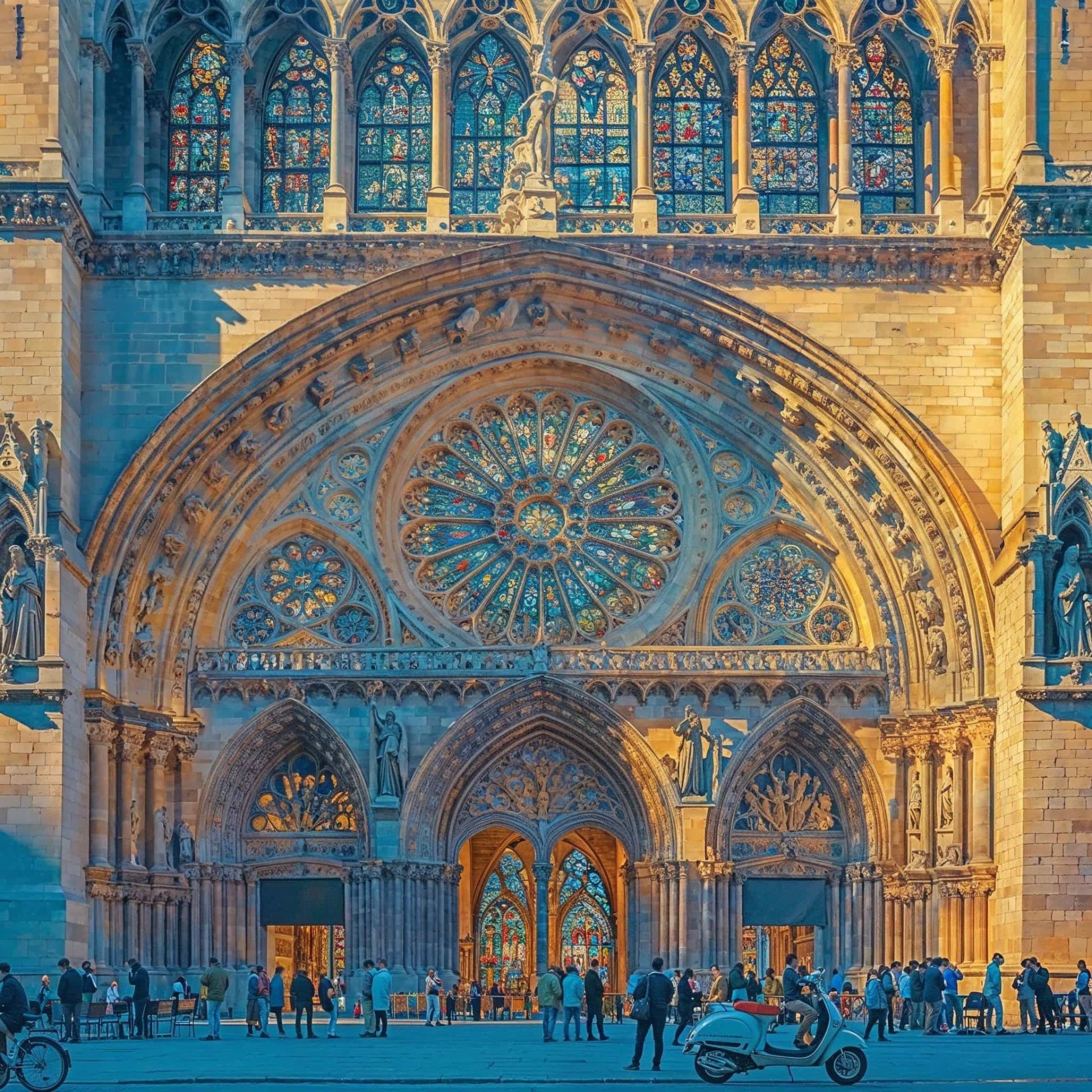 کلیسای نوتردام پاریس هوش مصنوعی میدجرنی ۶