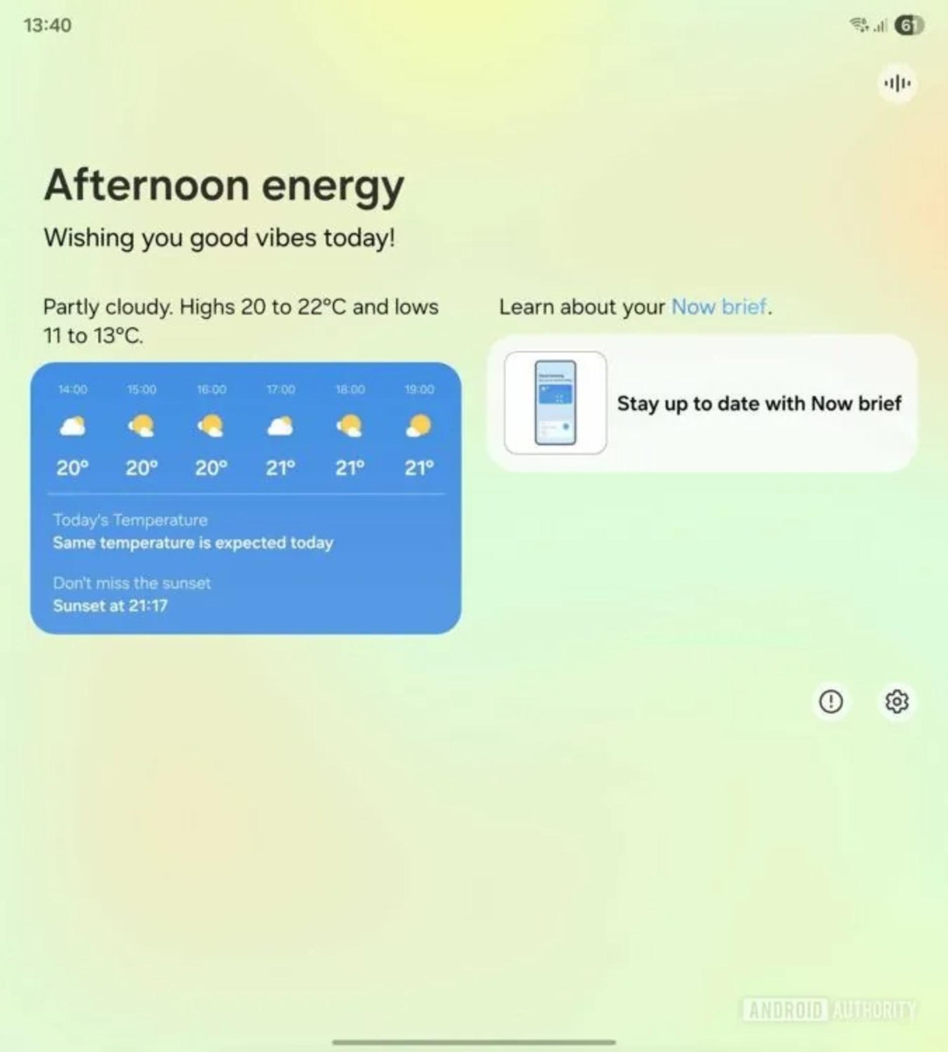 قابلیت Now Brief در رابط کاربری One UI 8 با امکان بلند خواندن خلاصه‌ها