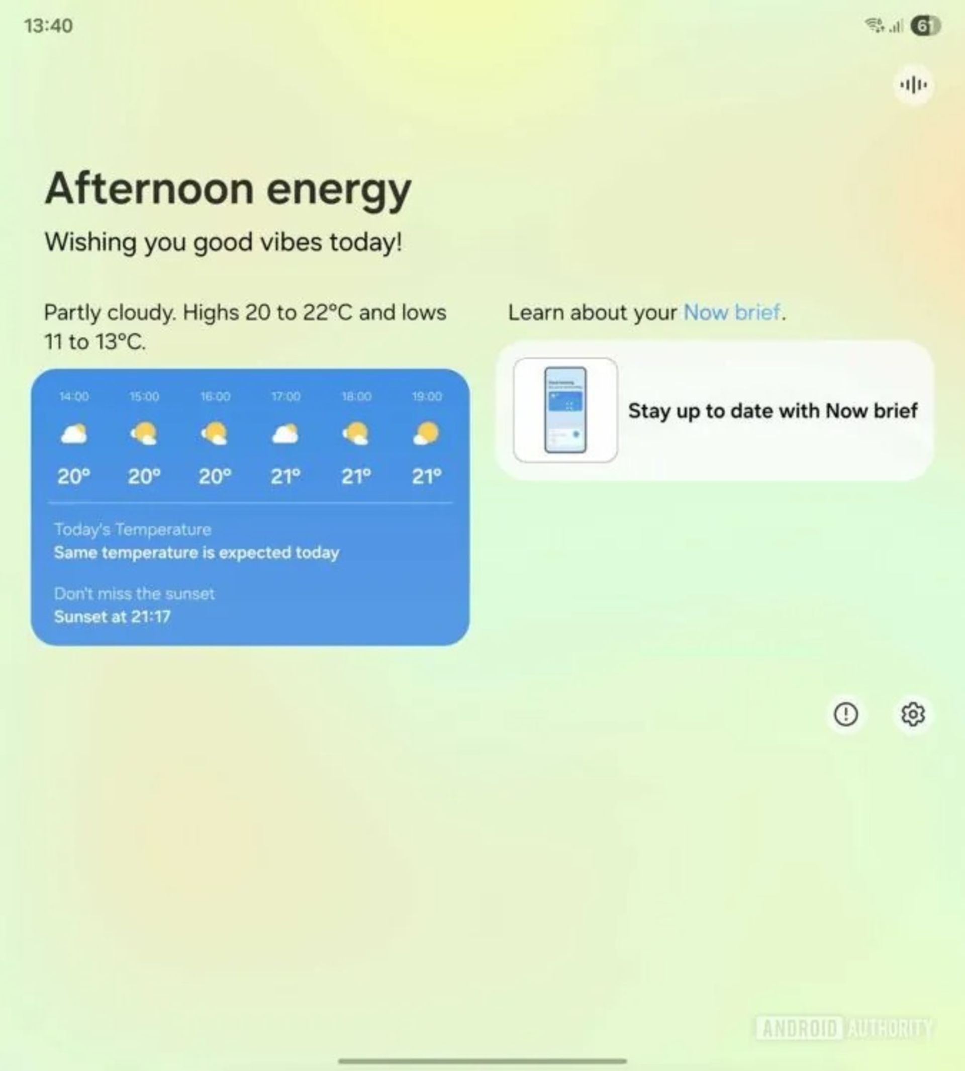 قابلیت Now Brief در رابط کاربری One UI 8 با امکان بلند خواندن خلاصه‌ها