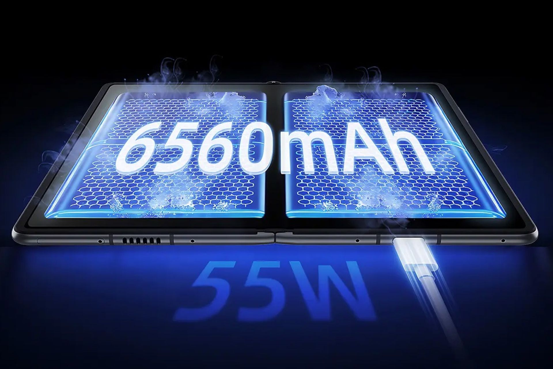 طرح گرافیکی از باتری گوشی نوبیا فولد