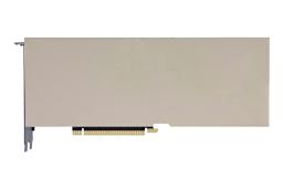نمای زیر کارت گرافیک انویدیا A100 PCIe نسخه 80 گیگابایت با نمایش کانکتور PCIe