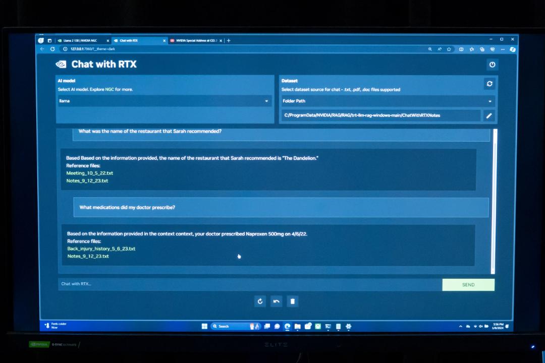 چت بات هوش مصنوعی انویدیا RTX