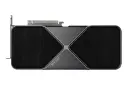 نمای بالای کارت گرافیک انویدیا جی فورس RTX 5080 با نمایش هیت‌سینک، لوگو و کانکتور PCIe