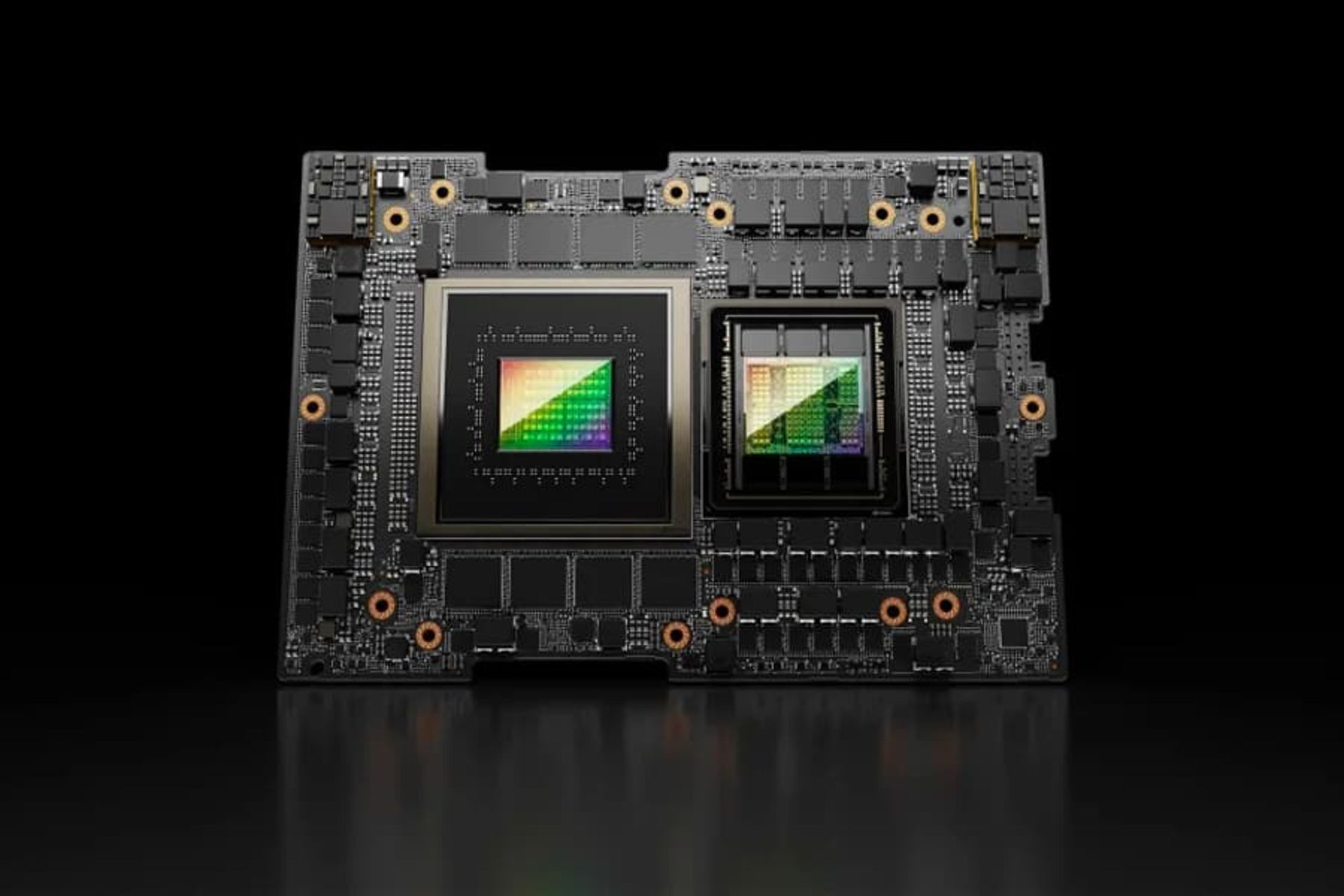 گرافیک هوش مصنوعی Nvidia H200 از نمای جلو